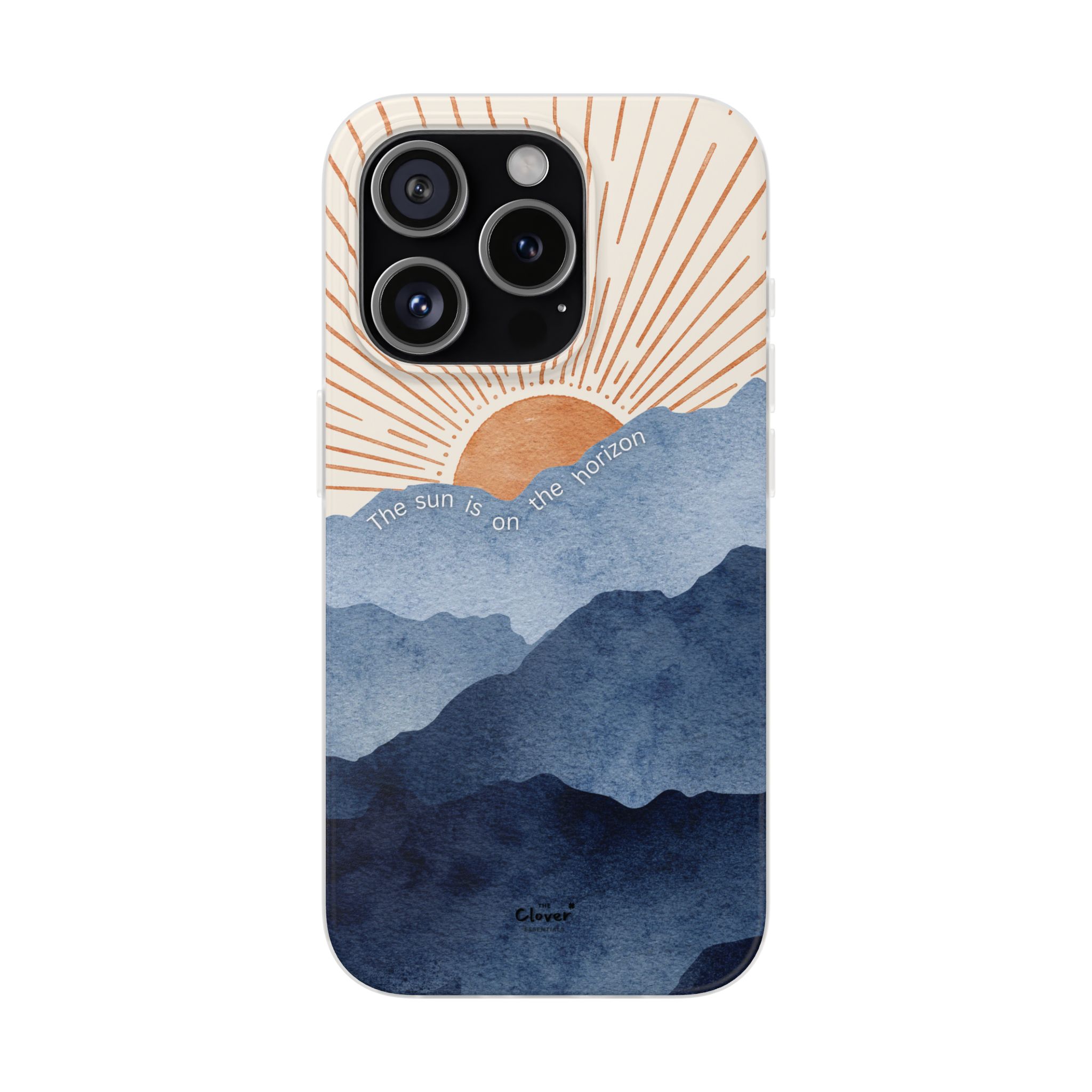 "The Sun is on the Horizon" – Sunrise Serenity Flexi Phone Case - Image 217