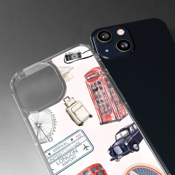 London-Themed Clear Phone Case - Travel Vibes and City Landmarks - Image 52