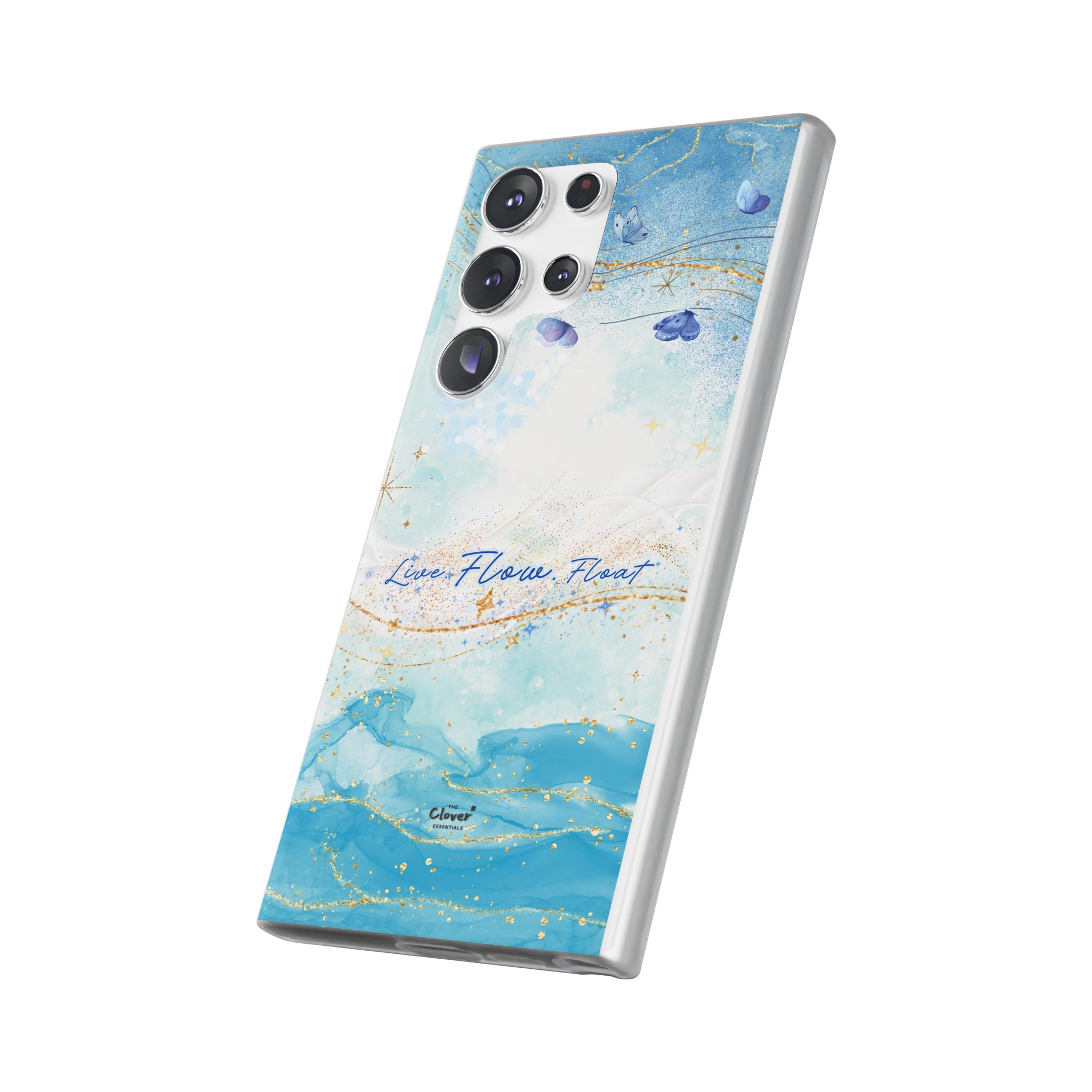 "Live. Flow. Float." — Serene Butterfly Flexi Phone Case - Image 171