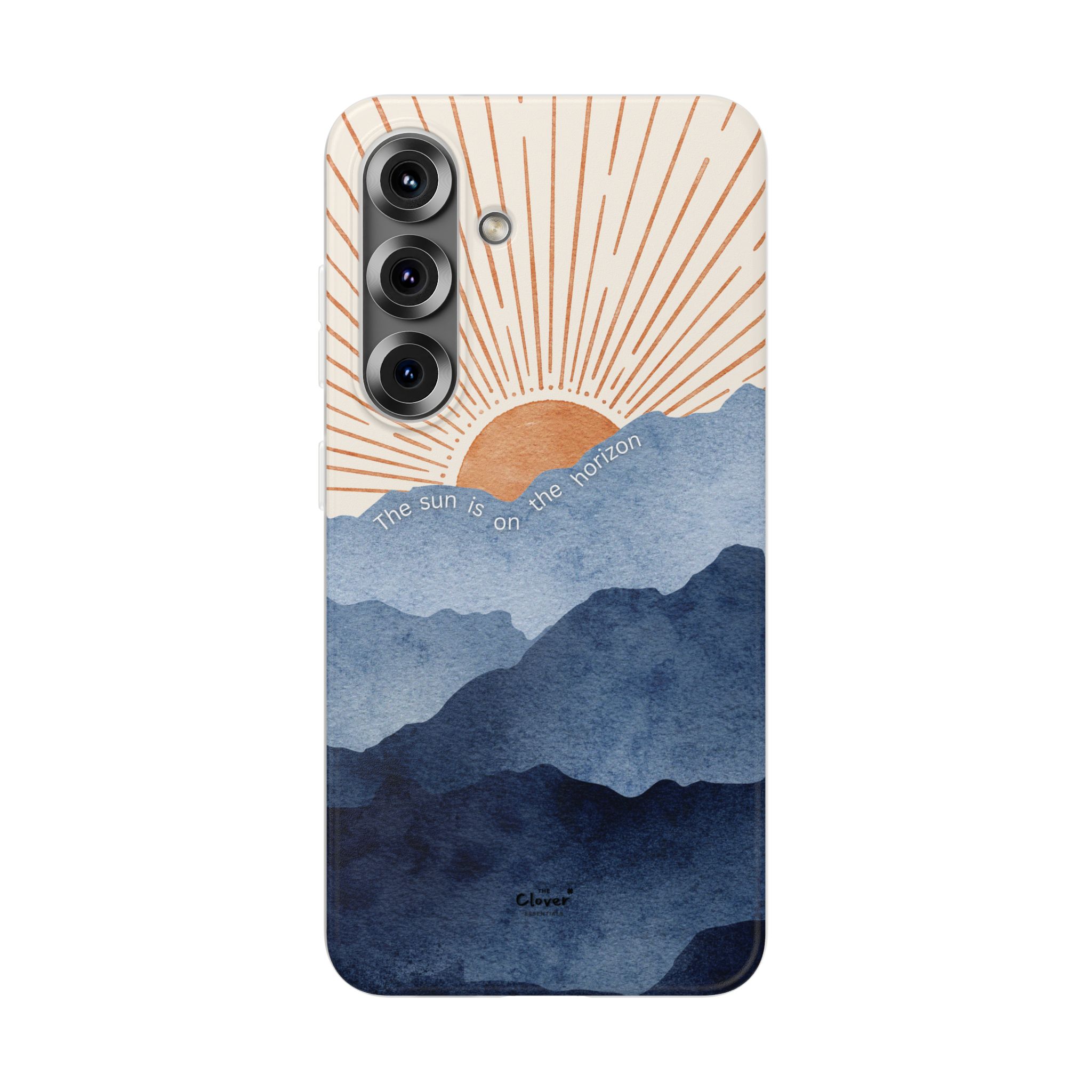 "The Sun is on the Horizon" – Sunrise Serenity Flexi Phone Case - Image 238