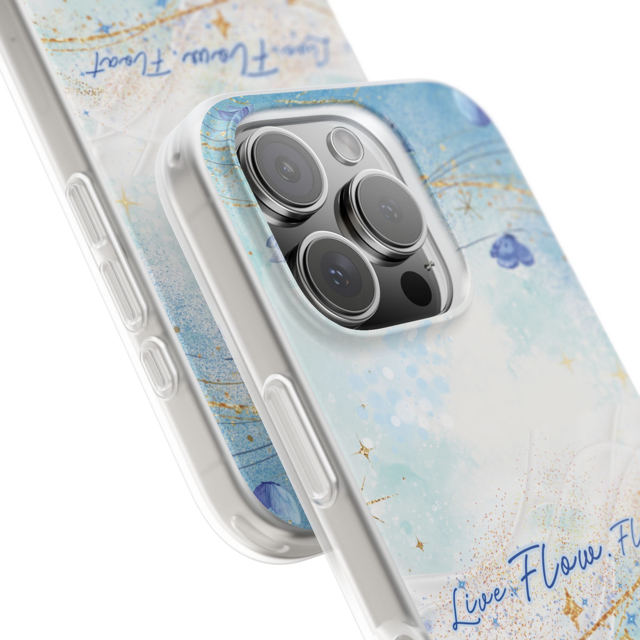 "Live. Flow. Float." — Serene Butterfly Flexi Phone Case - Image 233