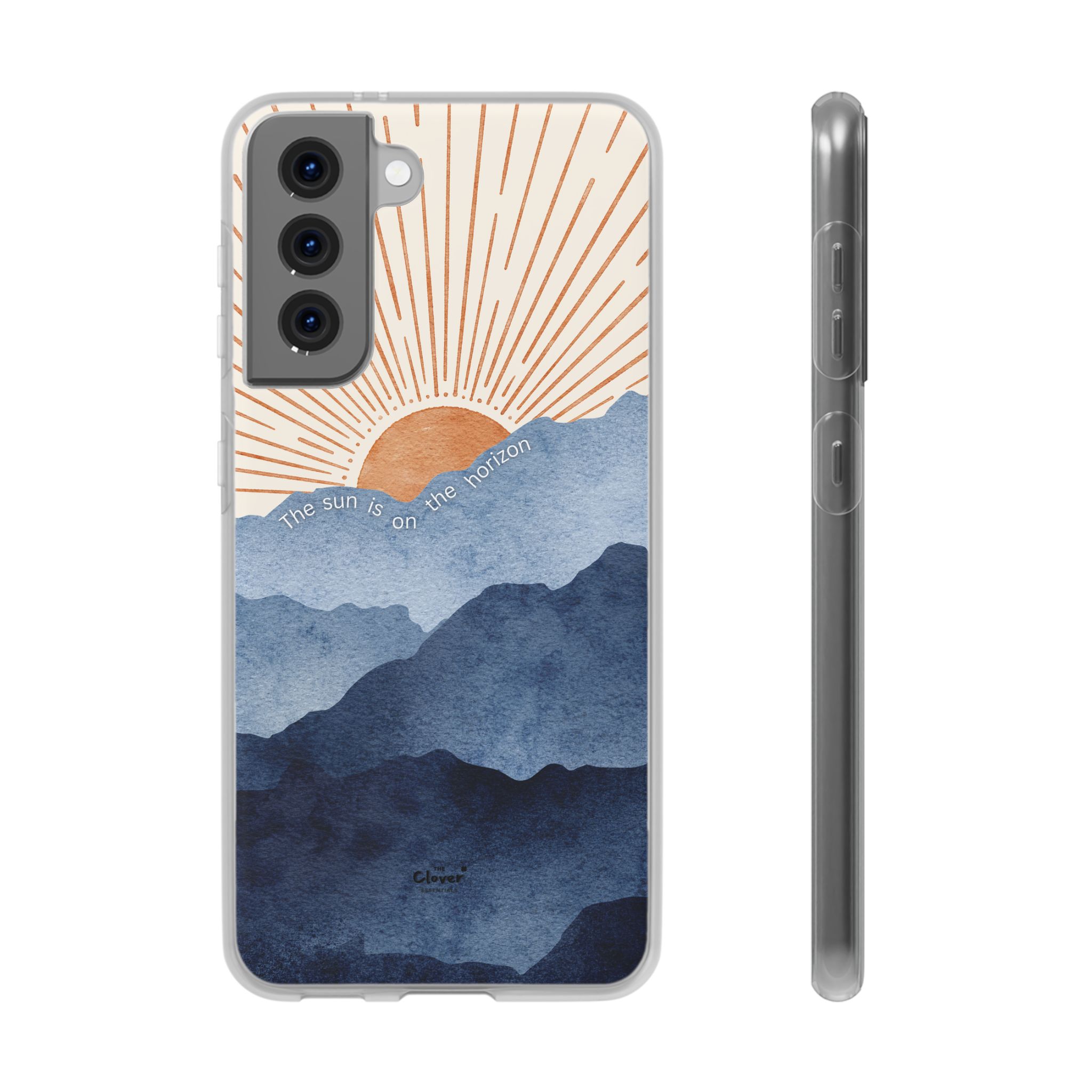 "The Sun is on the Horizon" – Sunrise Serenity Flexi Phone Case - Image 99