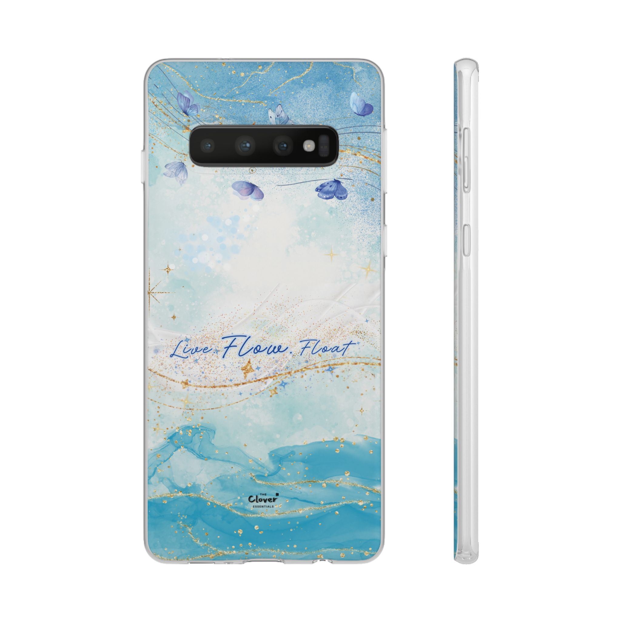 "Live. Flow. Float." — Serene Butterfly Flexi Phone Case - Image 66