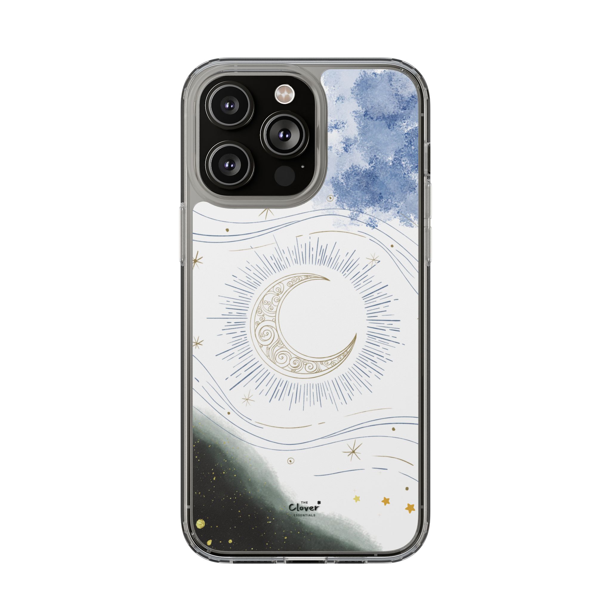 Celestial Flow – Moonlight Magic Clear Phone Case - Image 108
