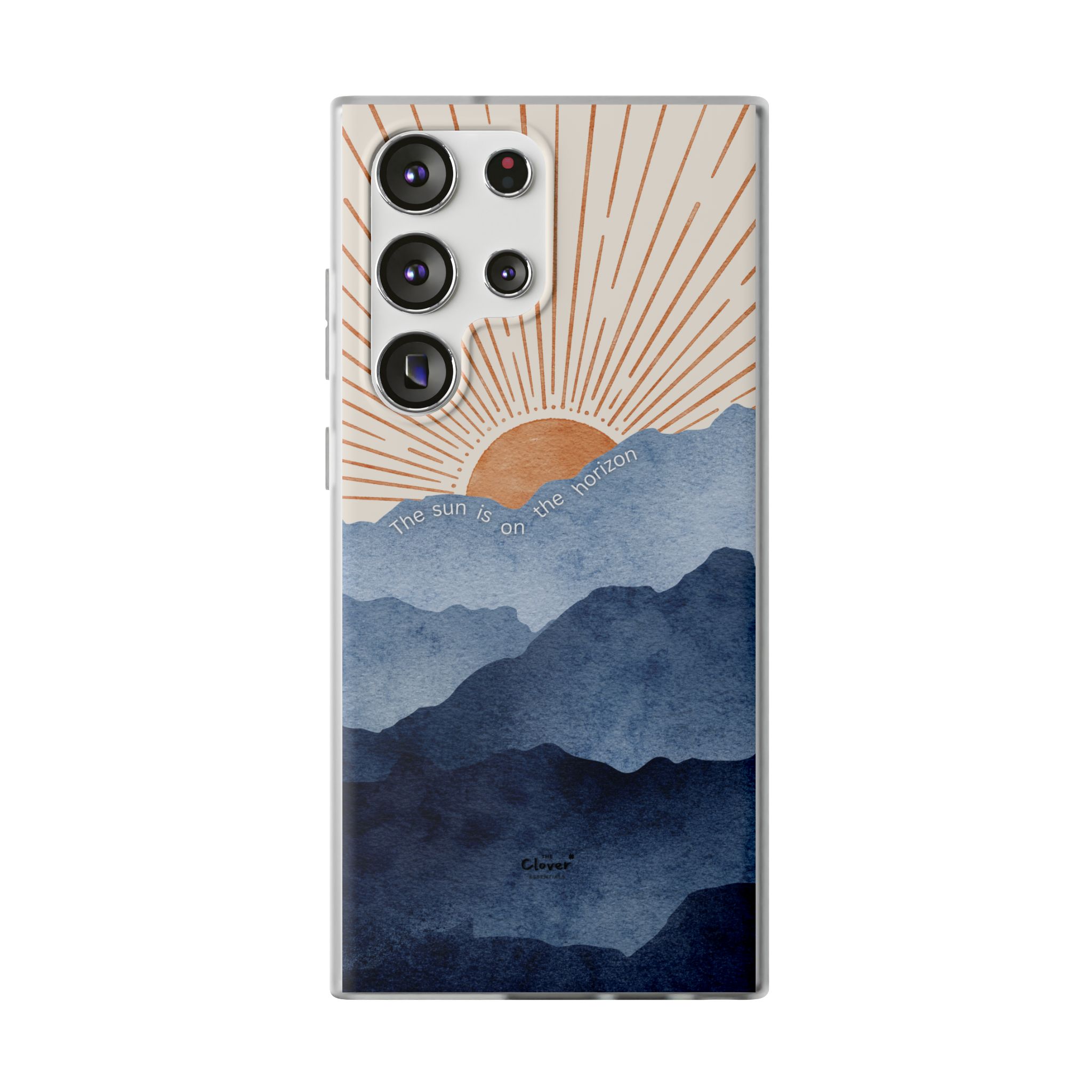 "The Sun is on the Horizon" – Sunrise Serenity Flexi Phone Case - Image 165