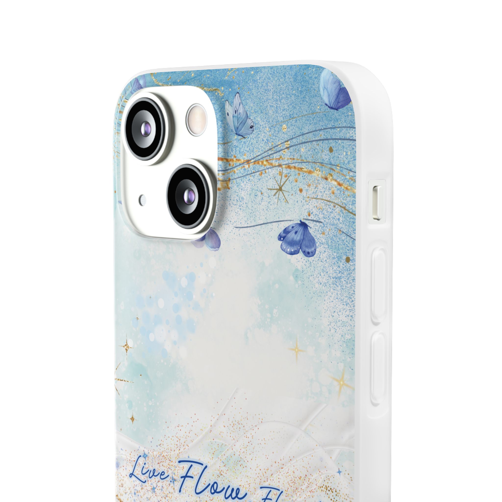 "Live. Flow. Float." — Serene Butterfly Flexi Phone Case - Image 78