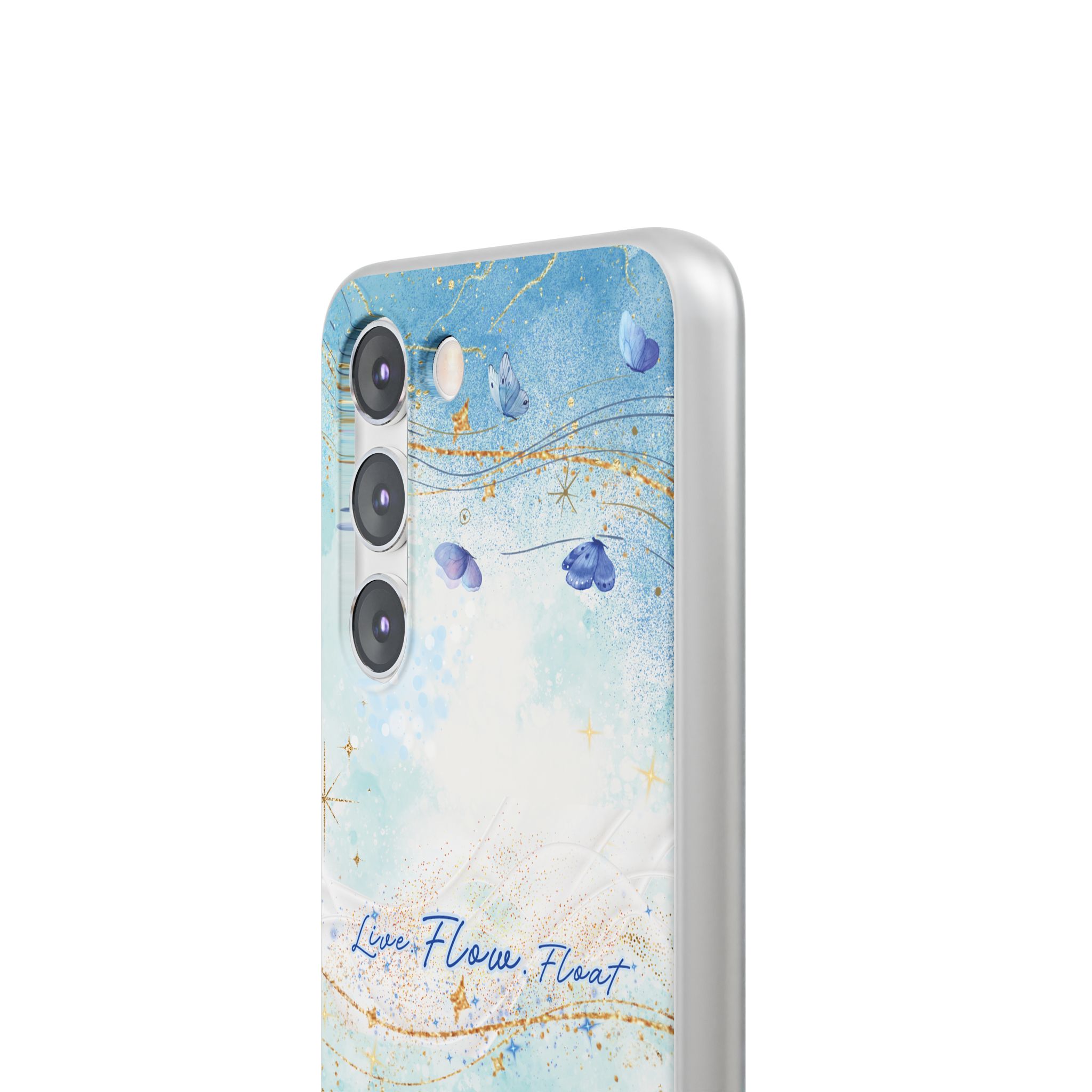 "Live. Flow. Float." — Serene Butterfly Flexi Phone Case - Image 161