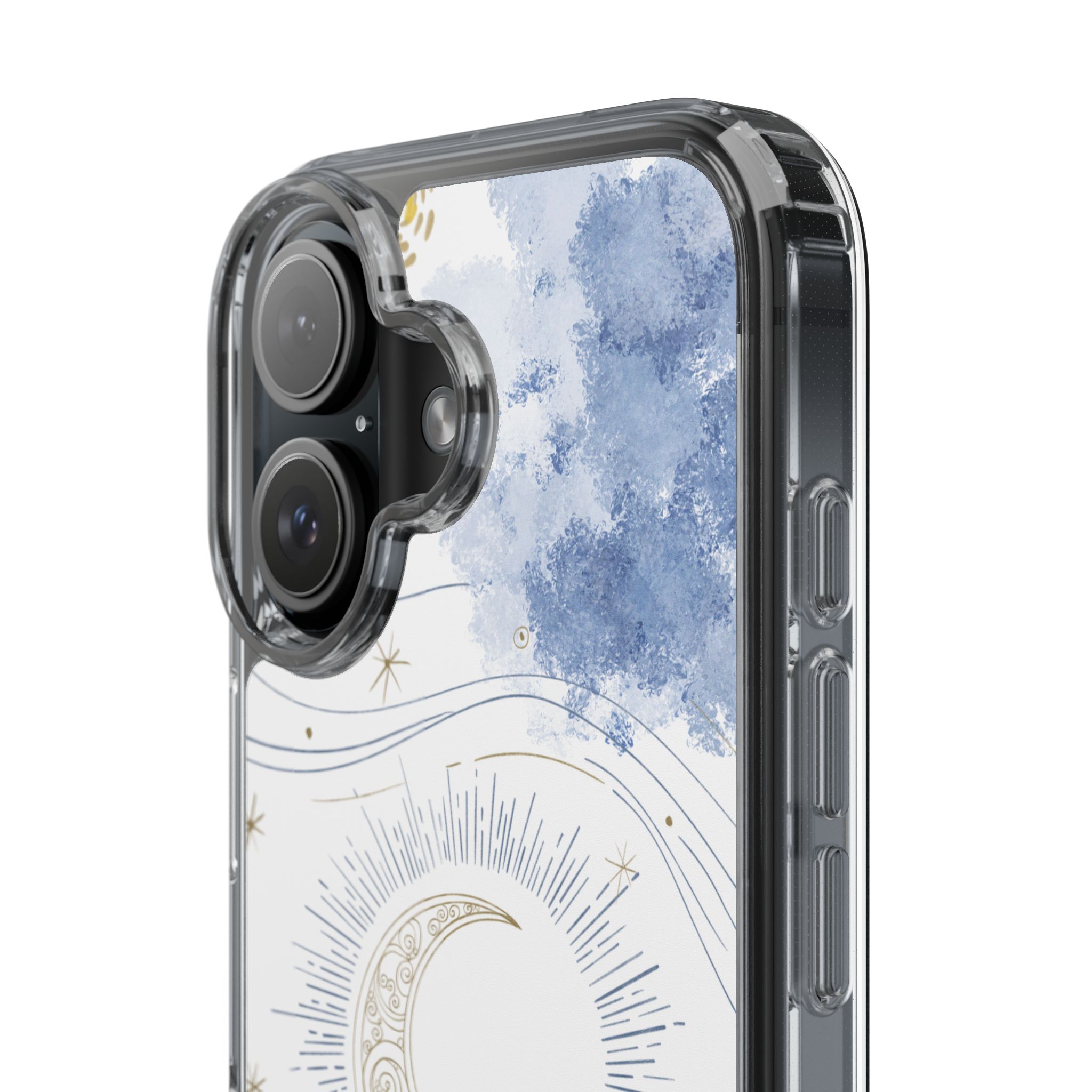 Celestial Flow – Moonlight Magic Clear Phone Case - Image 67