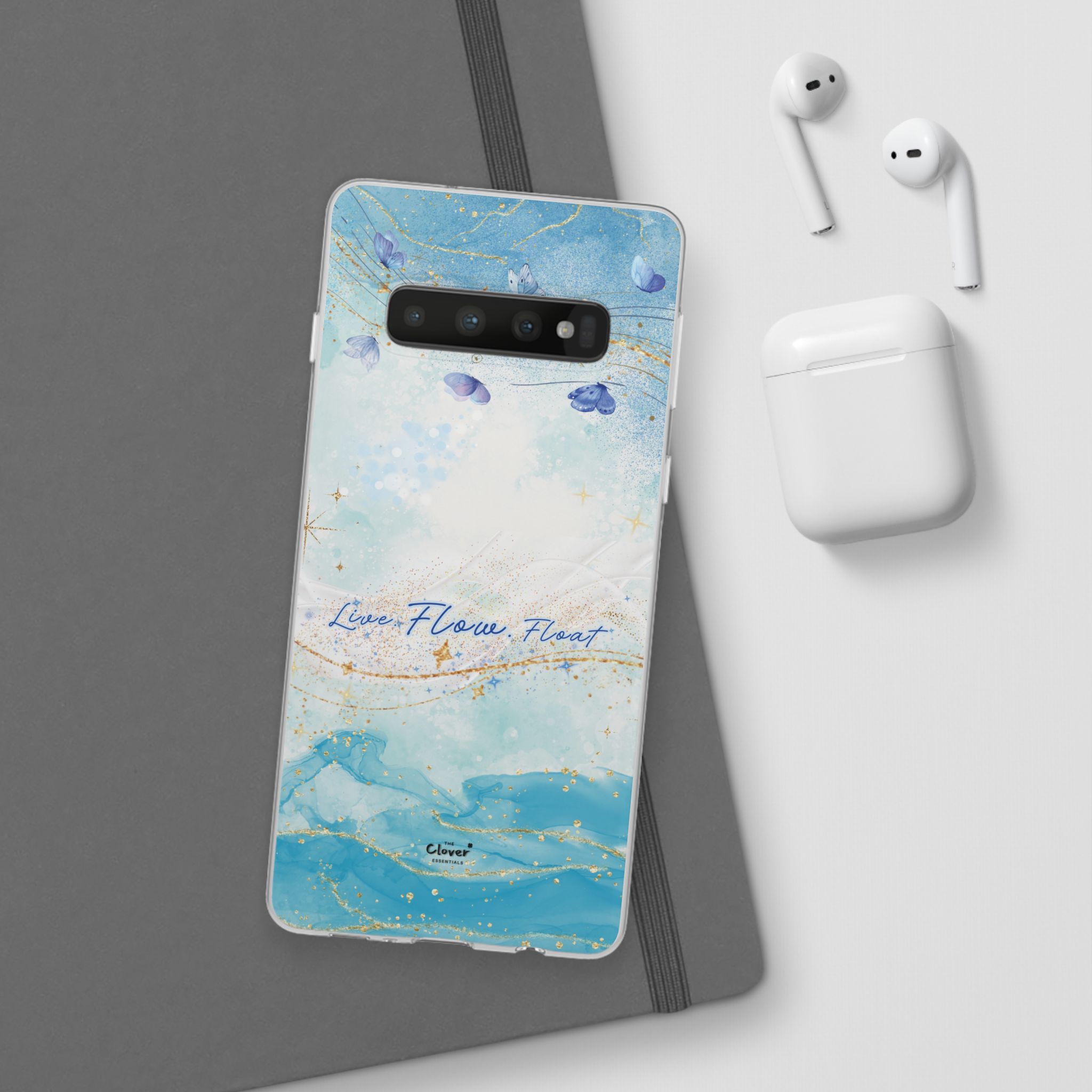 "Live. Flow. Float." — Serene Butterfly Flexi Phone Case - Image 68