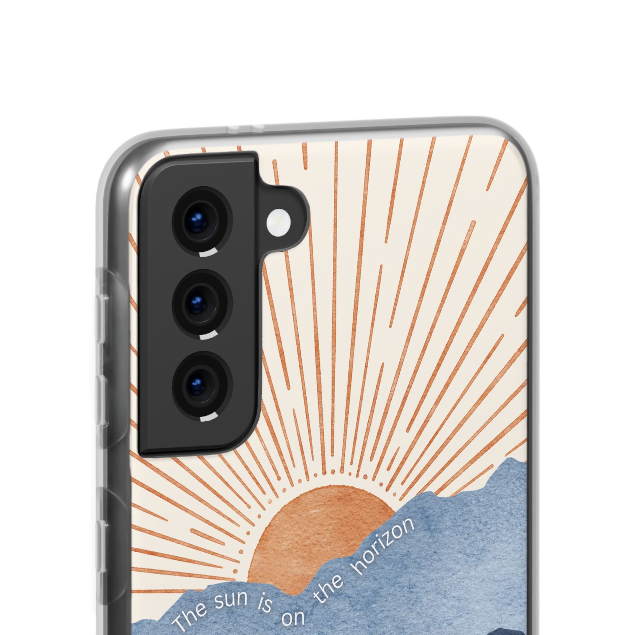 "The Sun is on the Horizon" – Sunrise Serenity Flexi Phone Case - Image 103