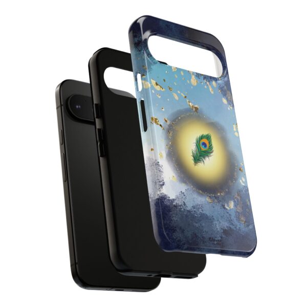 Centered in Chaos – Celestial Feather Tough Phone Case. - Image 134