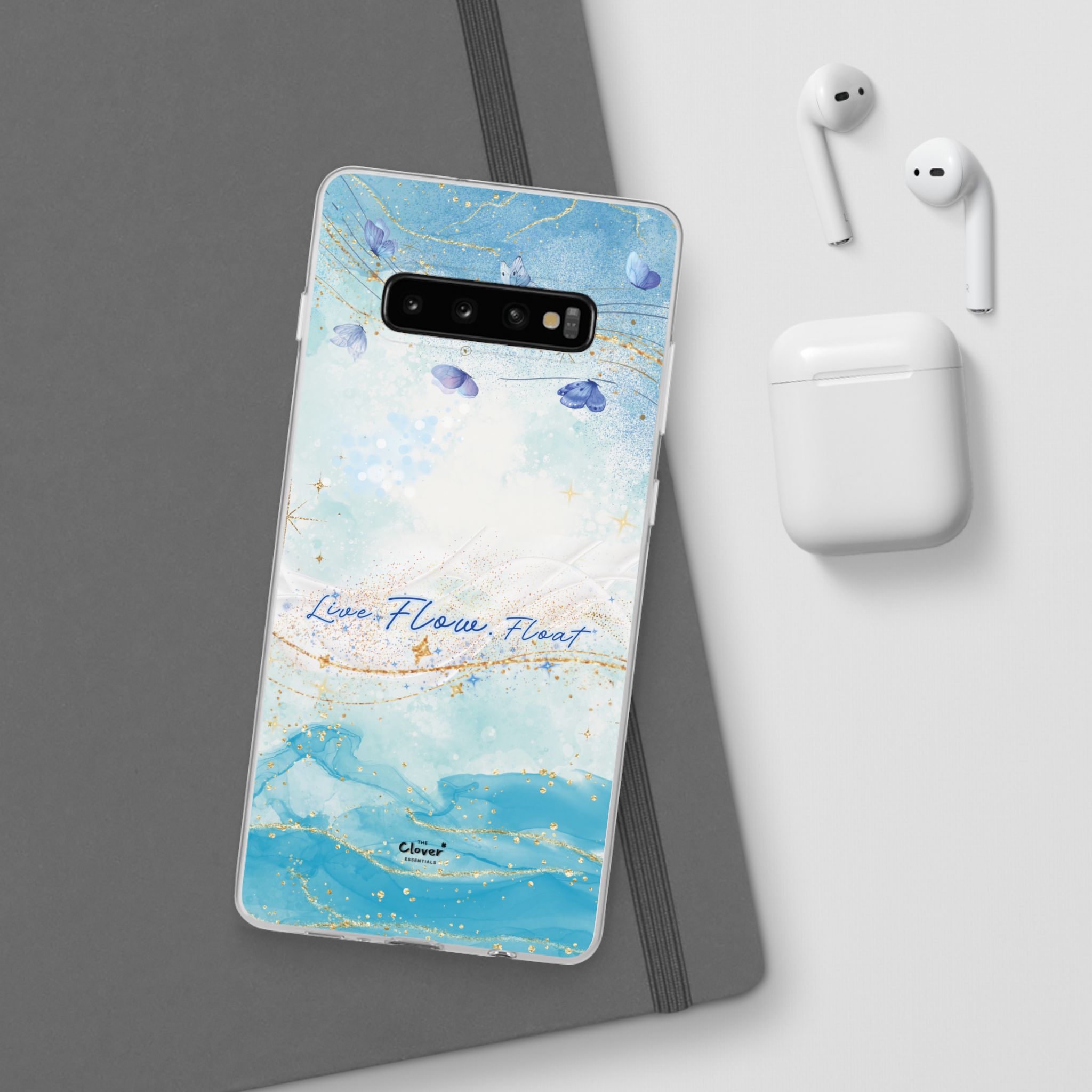 "Live. Flow. Float." — Serene Butterfly Flexi Phone Case - Image 12