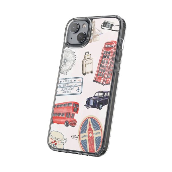 London-Themed Clear Phone Case - Travel Vibes and City Landmarks - Image 105