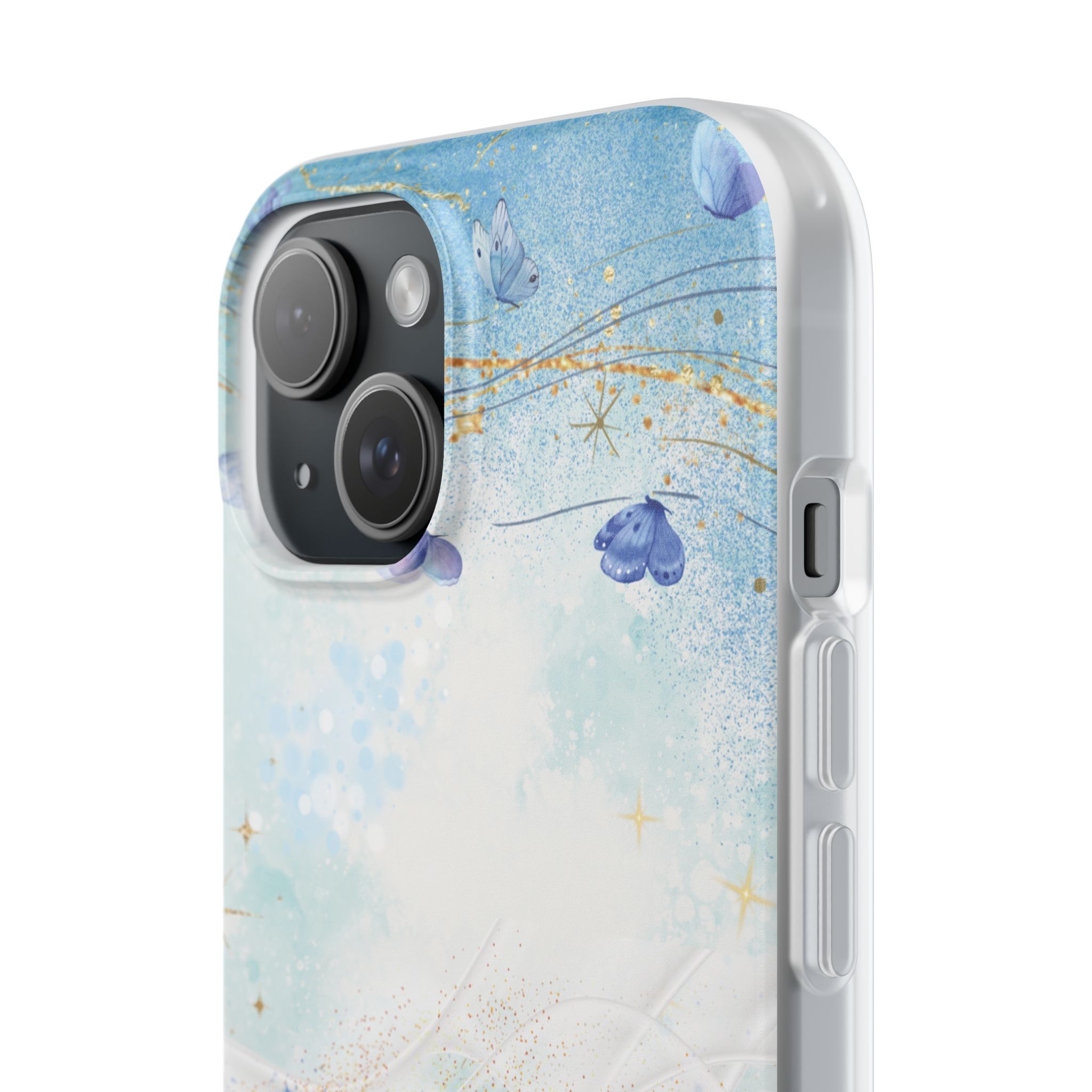 "Live. Flow. Float." — Serene Butterfly Flexi Phone Case - Image 203