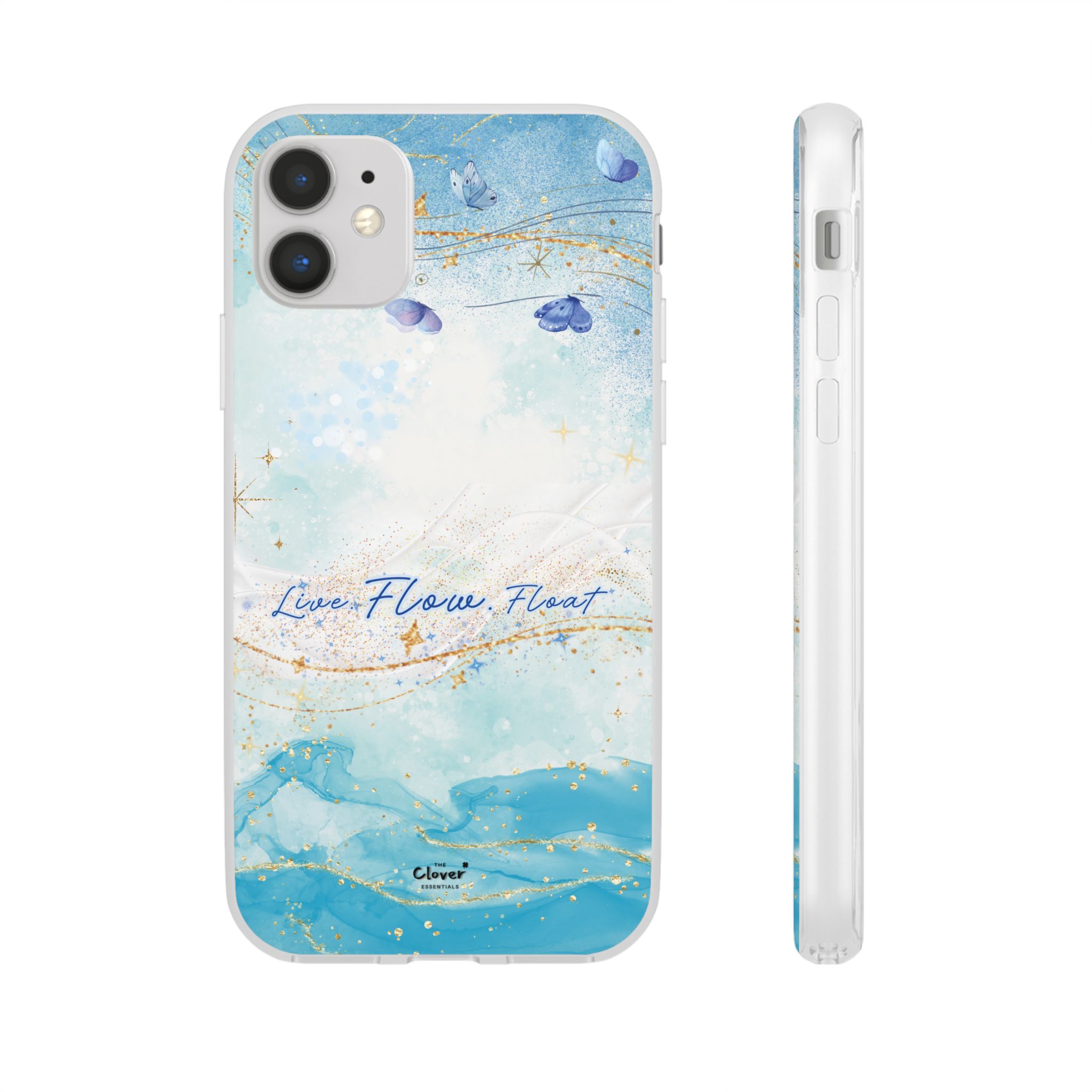 "Live. Flow. Float." — Serene Butterfly Flexi Phone Case - Image 13
