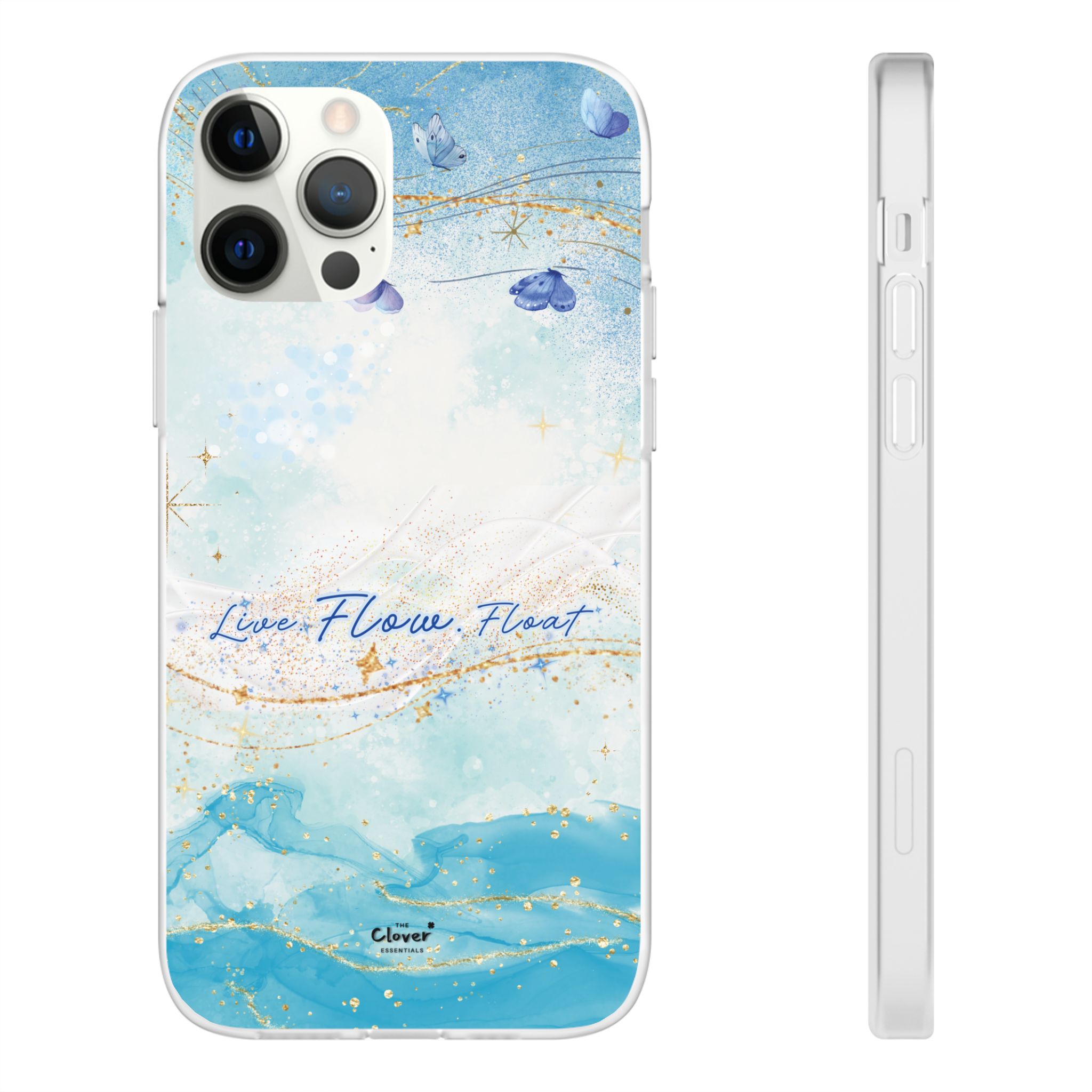 "Live. Flow. Float." — Serene Butterfly Flexi Phone Case - Image 28