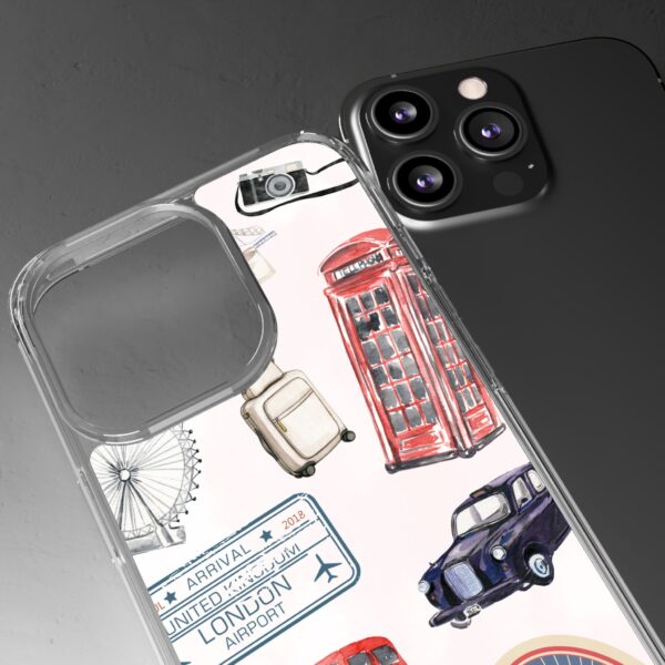 London-Themed Clear Phone Case - Travel Vibes and City Landmarks - Image 55