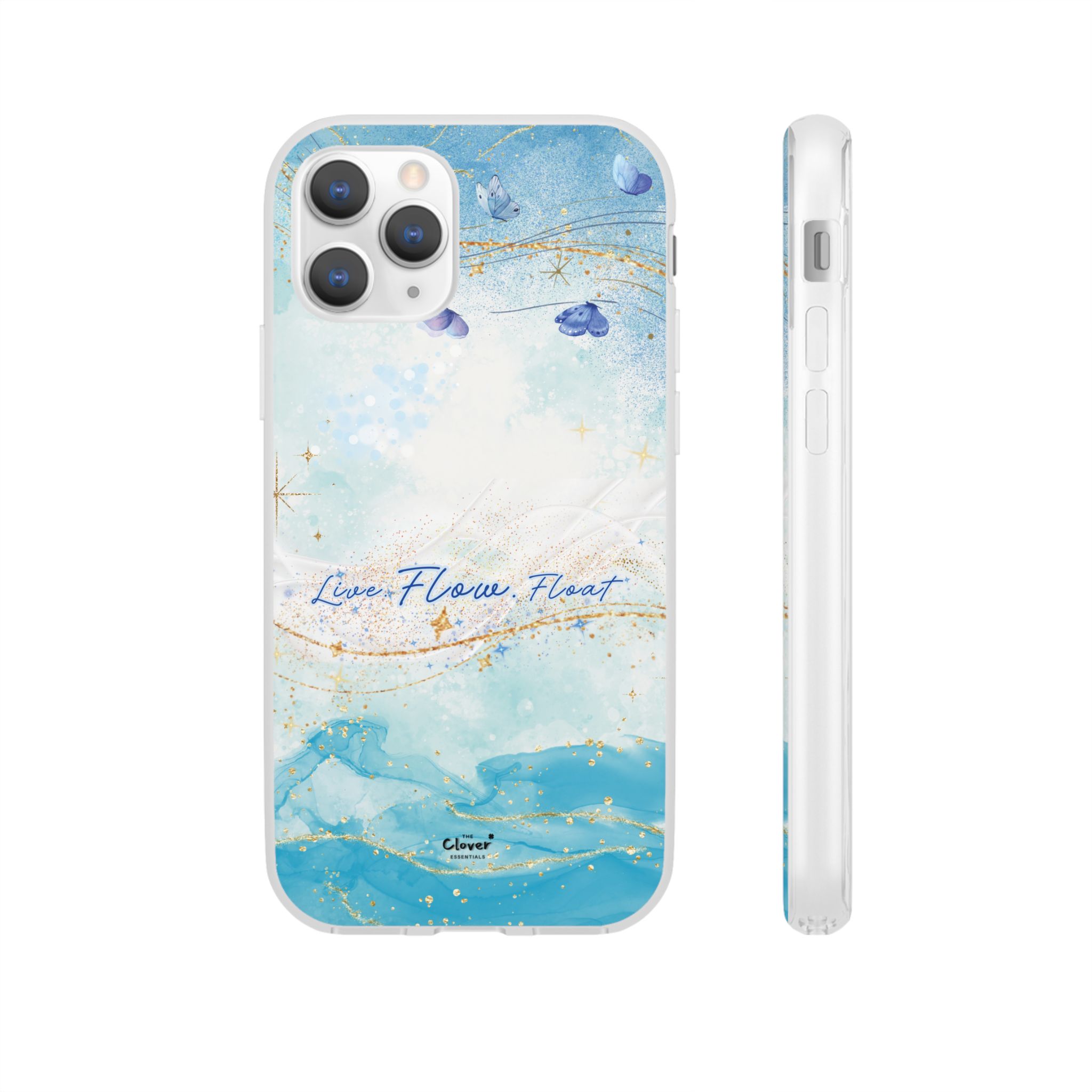 "Live. Flow. Float." — Serene Butterfly Flexi Phone Case - Image 16
