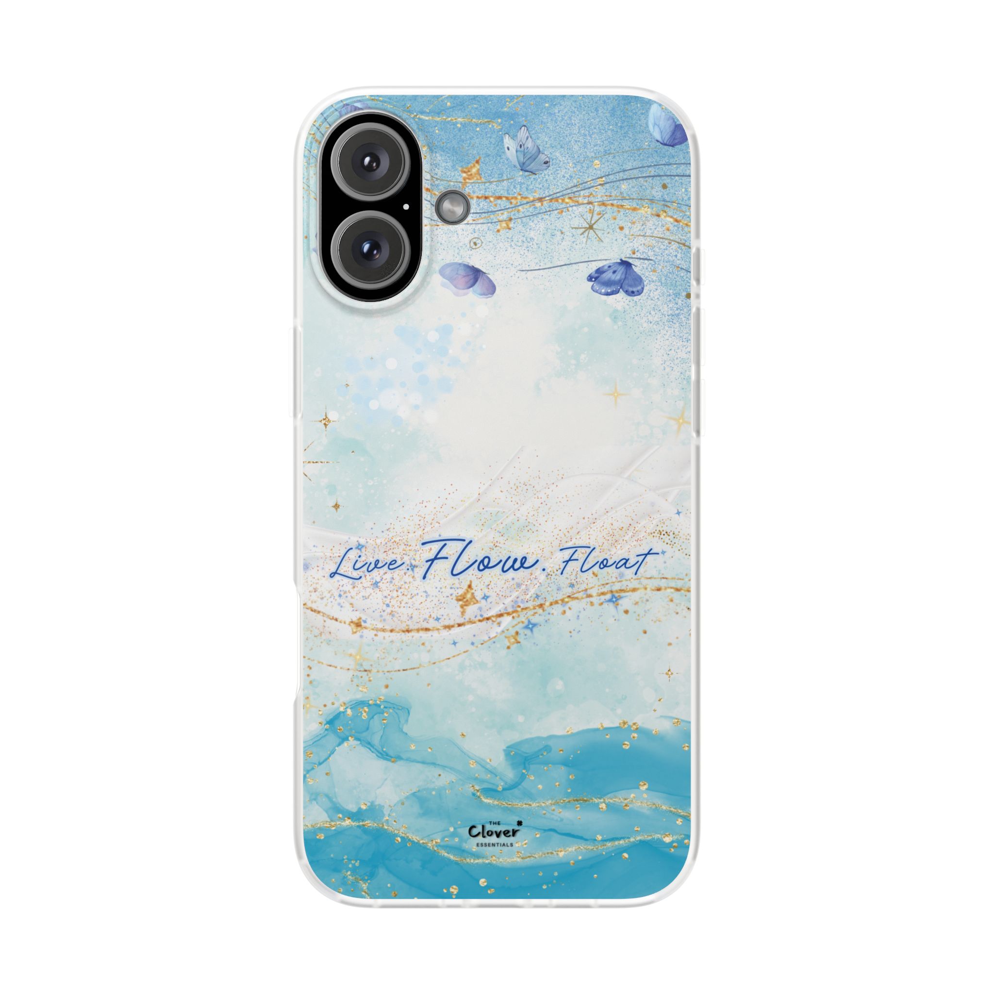 "Live. Flow. Float." — Serene Butterfly Flexi Phone Case - Image 238