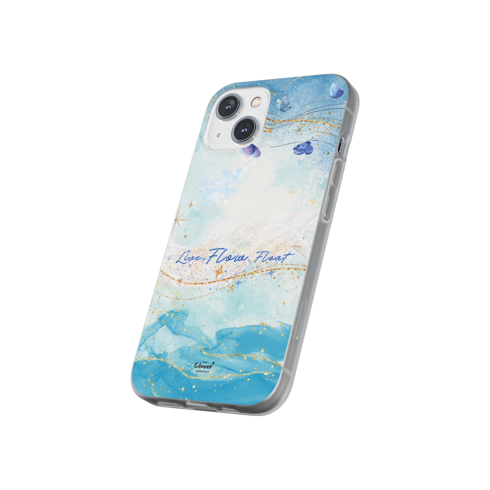 "Live. Flow. Float." — Serene Butterfly Flexi Phone Case - Image 147