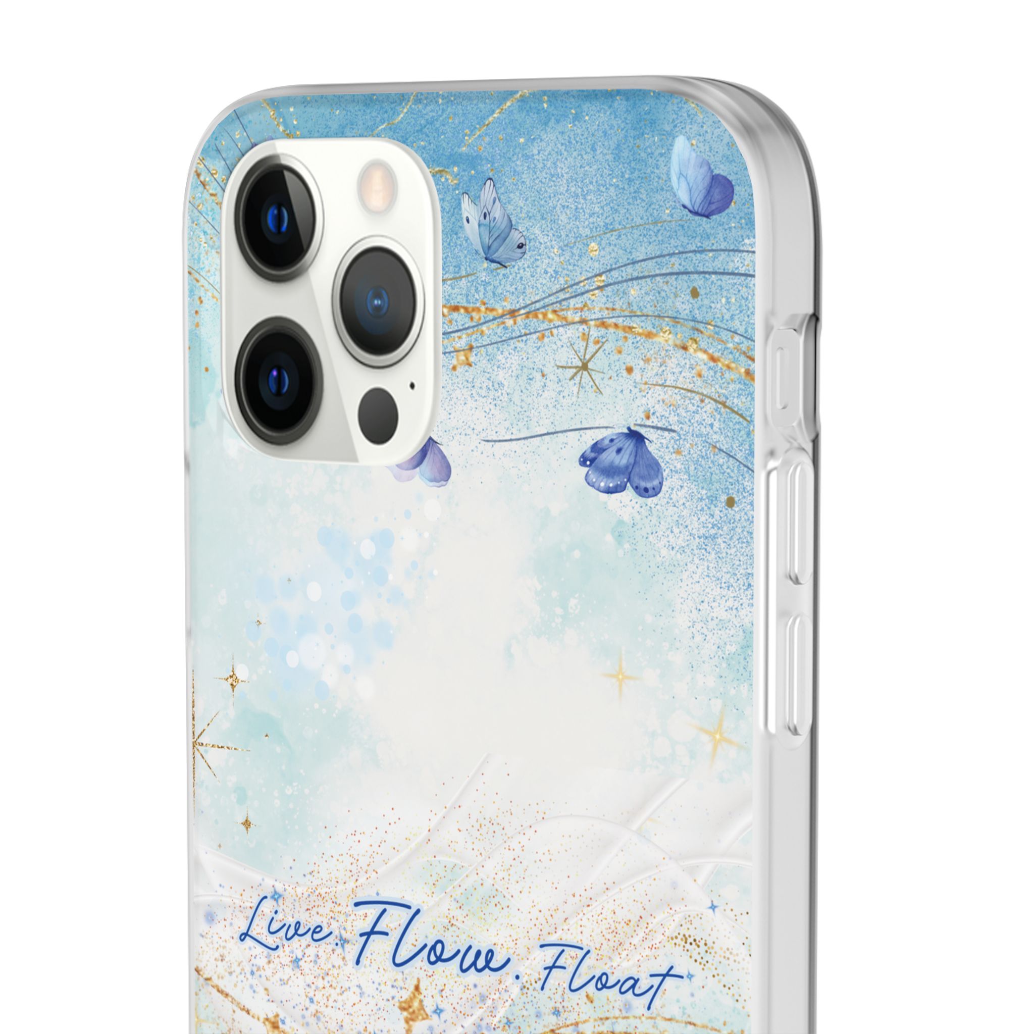 "Live. Flow. Float." — Serene Butterfly Flexi Phone Case - Image 59