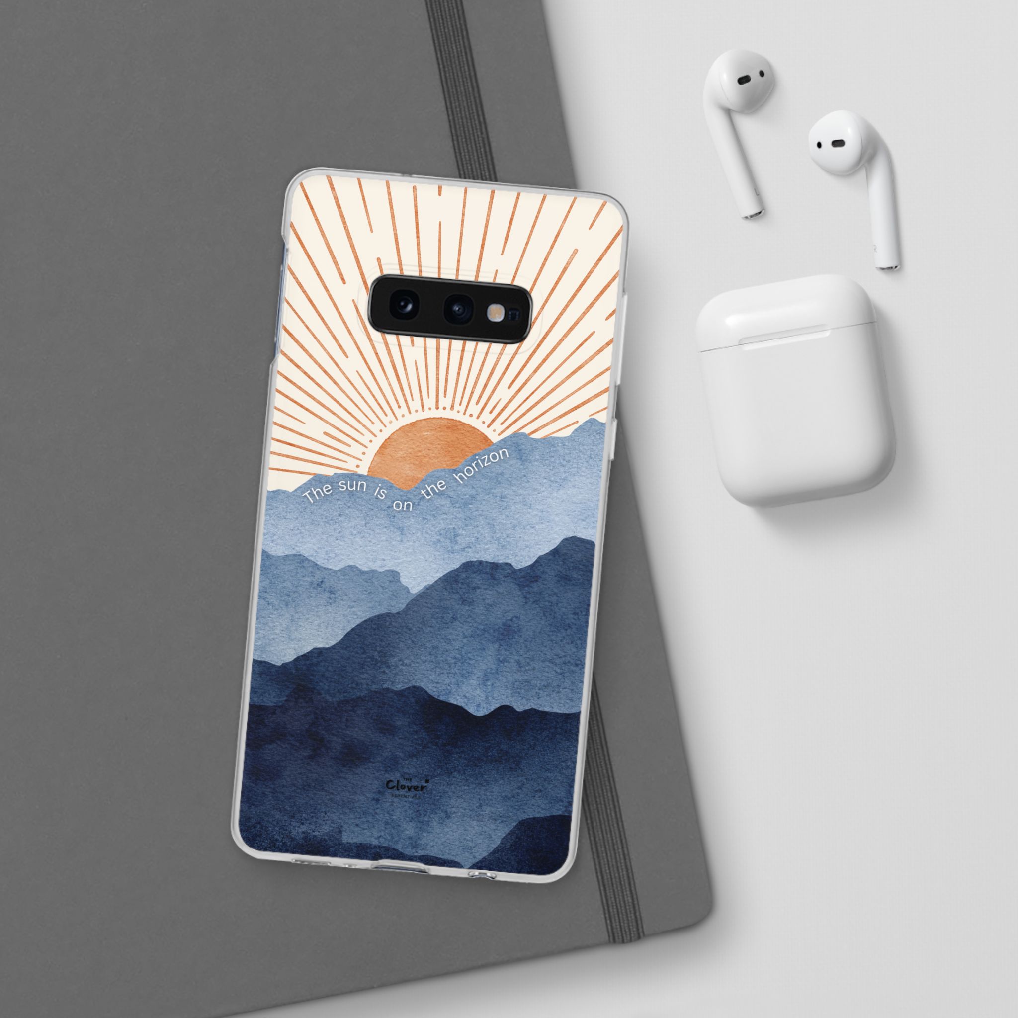 "The Sun is on the Horizon" – Sunrise Serenity Flexi Phone Case - Image 69