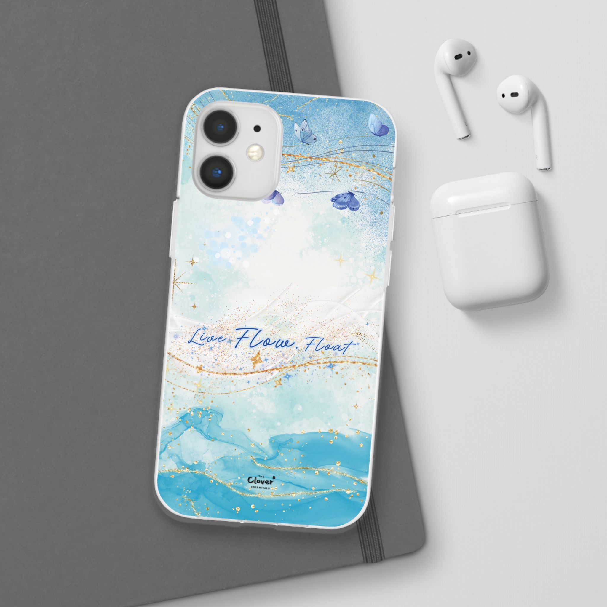 "Live. Flow. Float." — Serene Butterfly Flexi Phone Case - Image 52