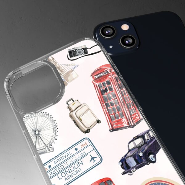 London-Themed Clear Phone Case - Travel Vibes and City Landmarks - Image 45