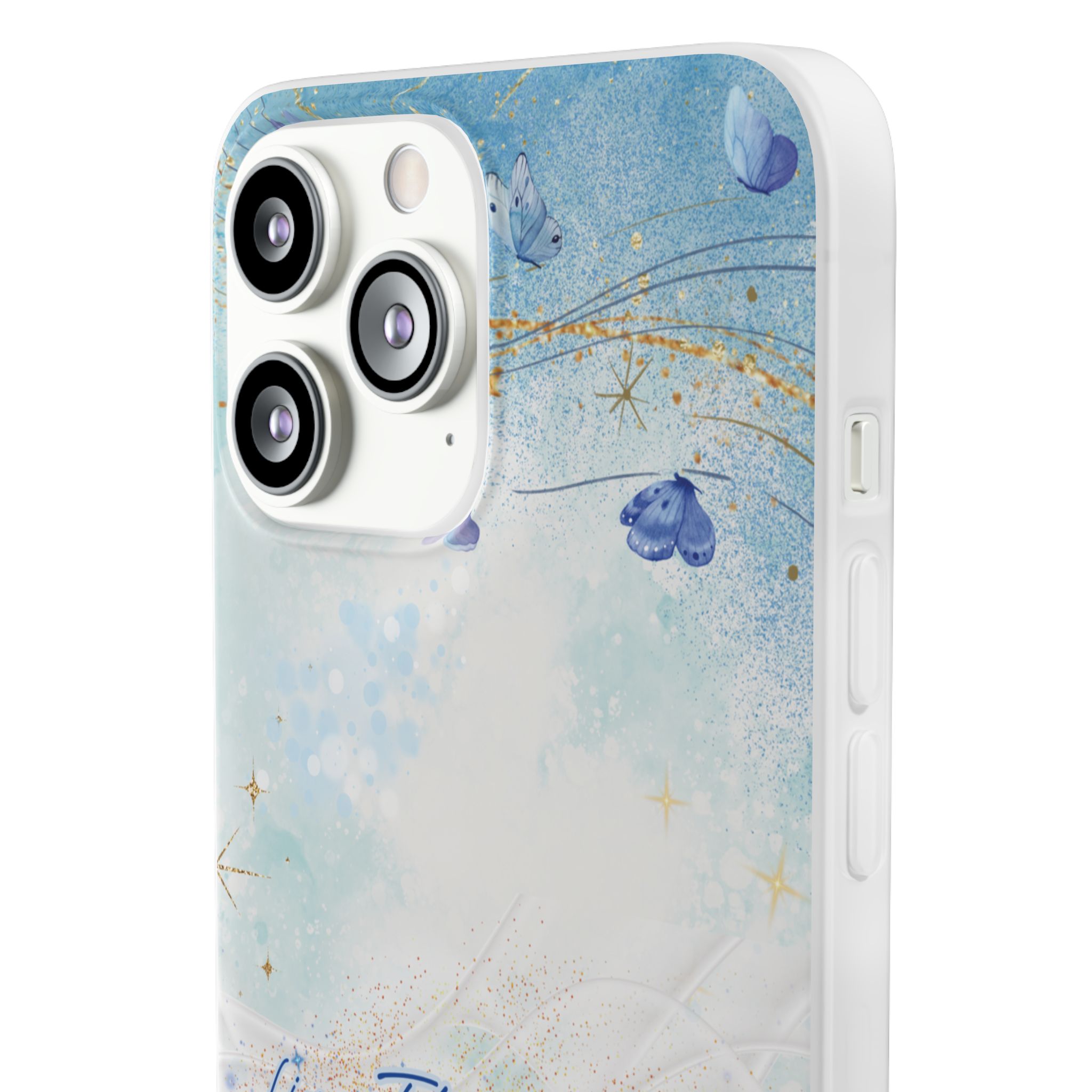 "Live. Flow. Float." — Serene Butterfly Flexi Phone Case - Image 91
