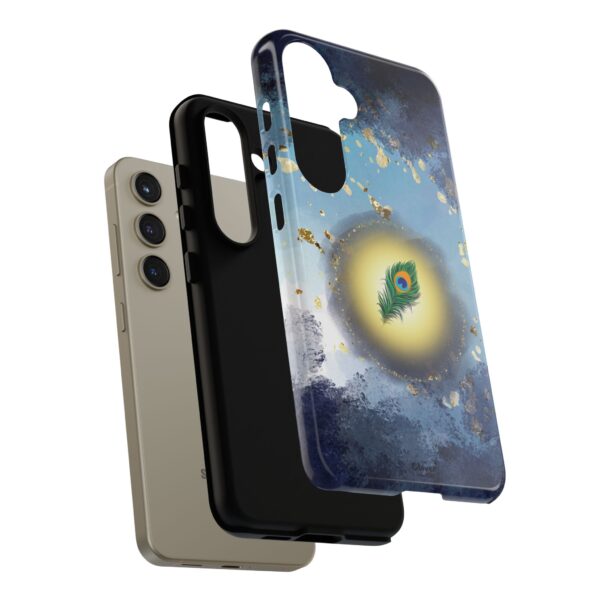 Centered in Chaos – Celestial Feather Tough Phone Case. - Image 97