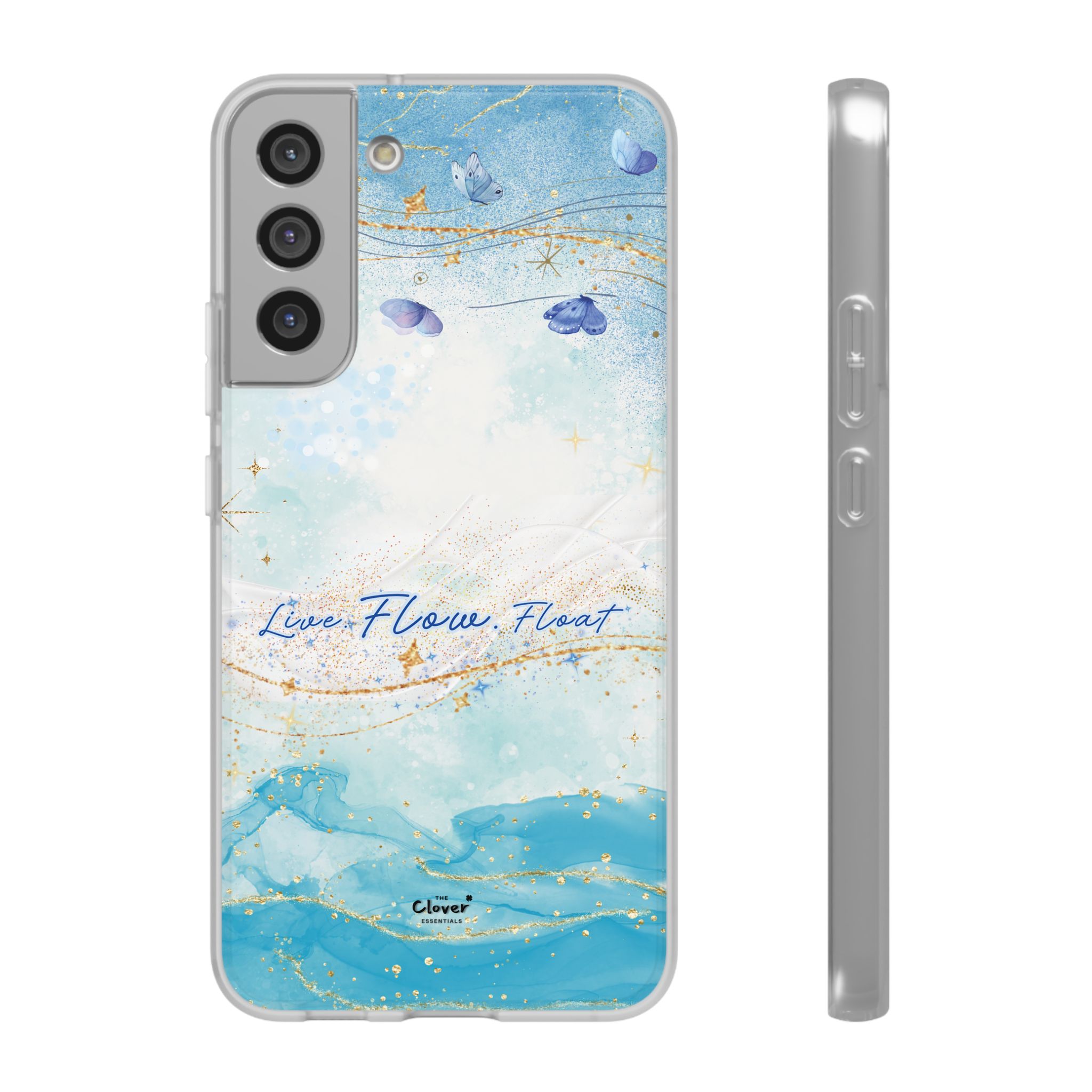 "Live. Flow. Float." — Serene Butterfly Flexi Phone Case - Image 138