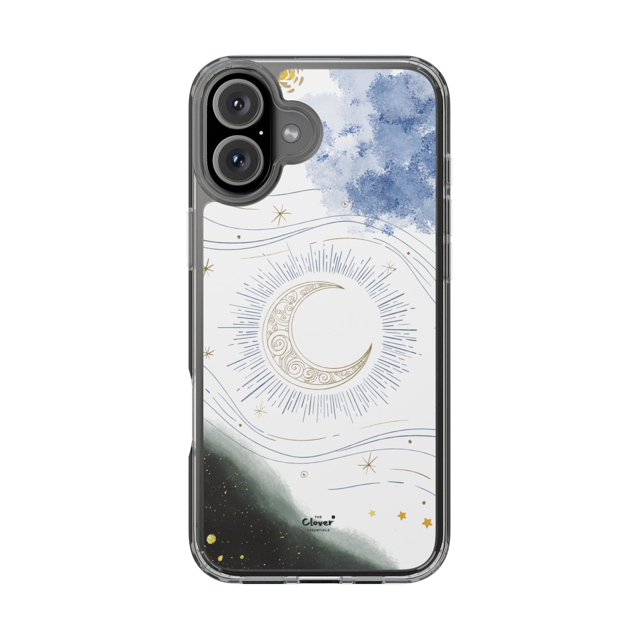 Celestial Flow – Moonlight Magic Clear Phone Case - Image 72