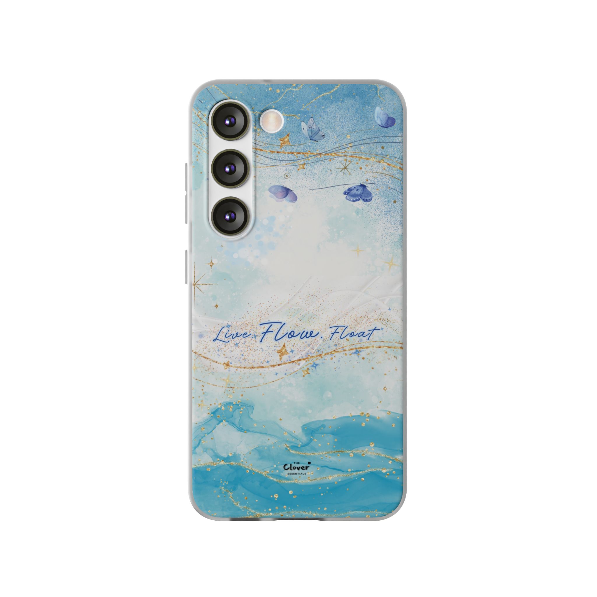 "Live. Flow. Float." — Serene Butterfly Flexi Phone Case - Image 160