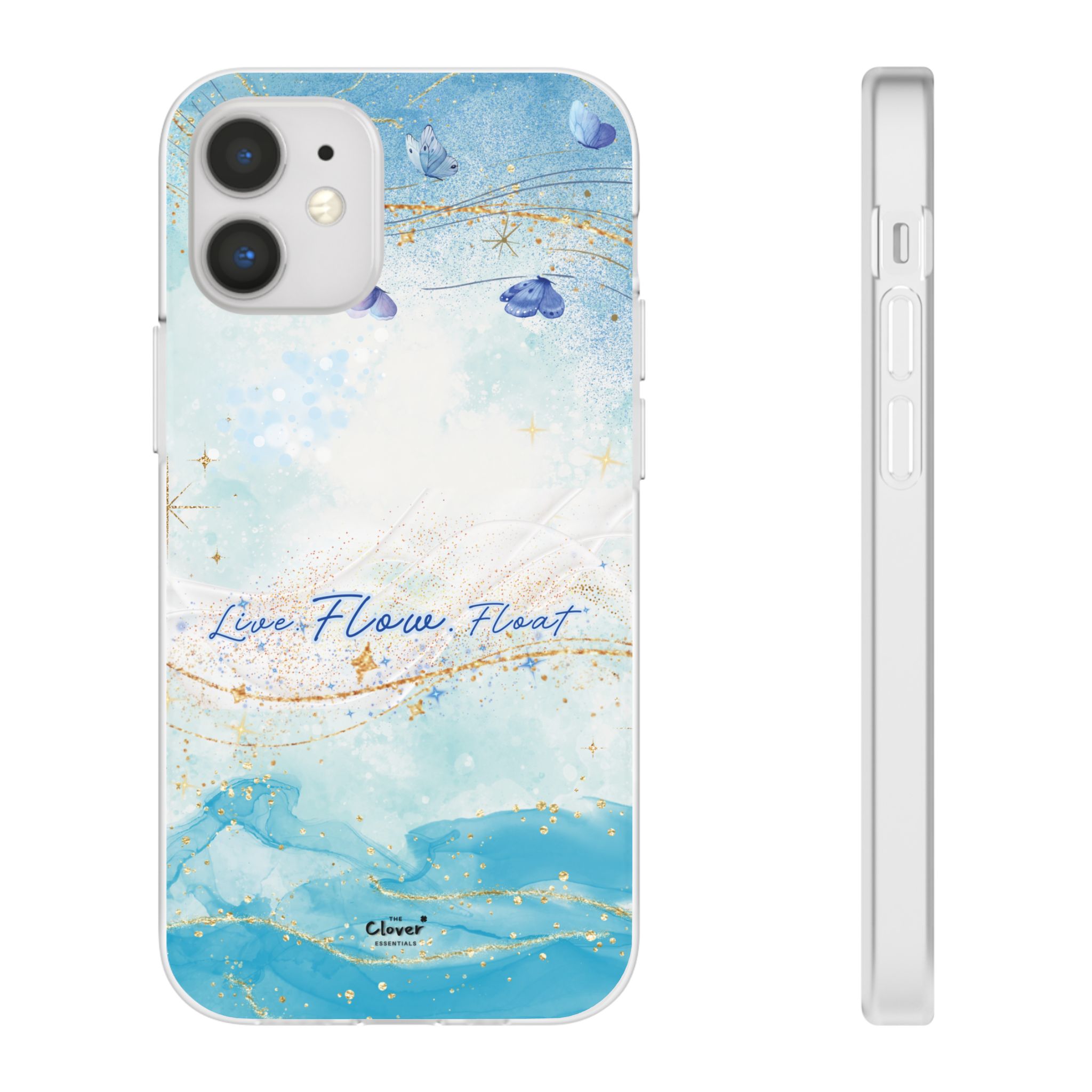"Live. Flow. Float." — Serene Butterfly Flexi Phone Case - Image 22