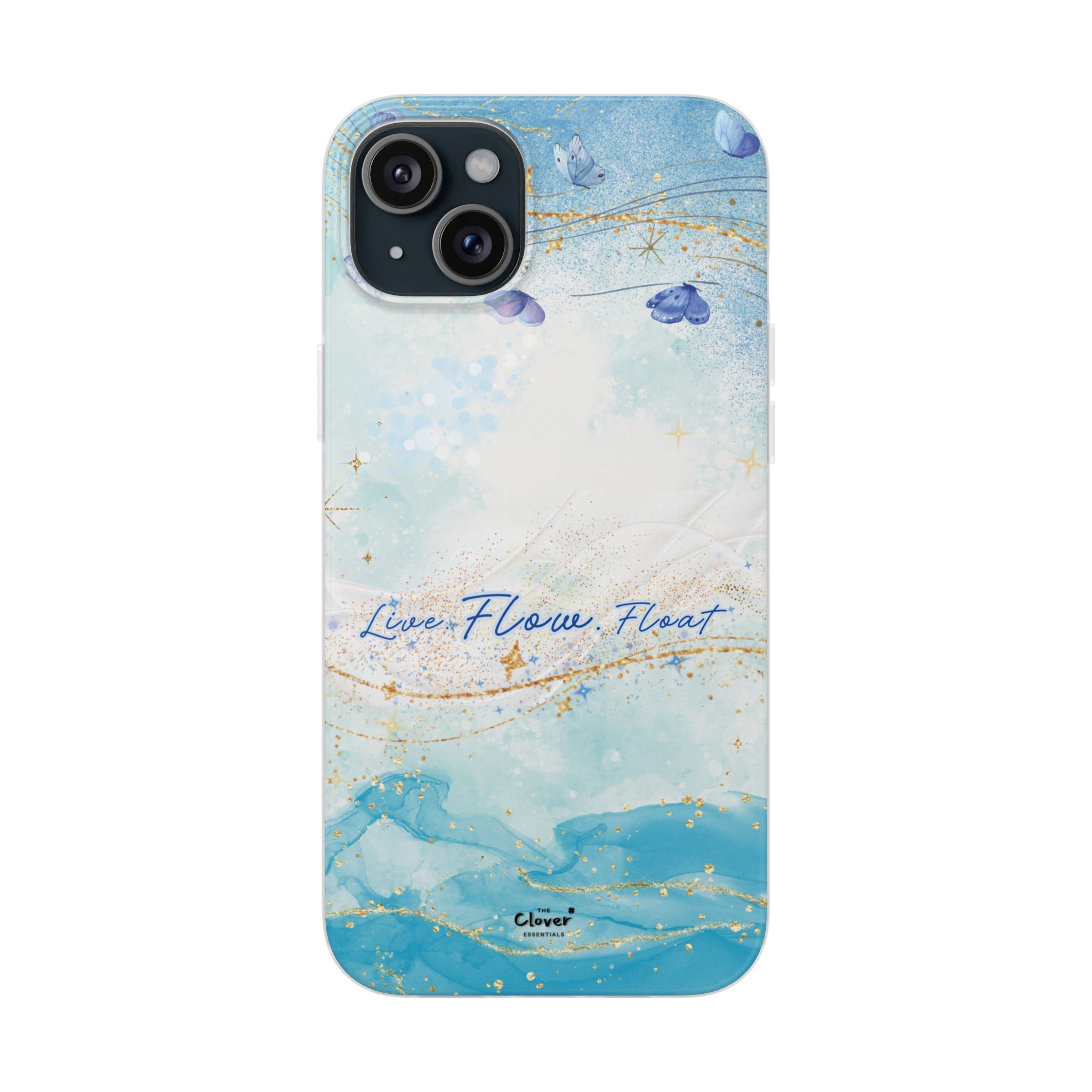 "Live. Flow. Float." — Serene Butterfly Flexi Phone Case - Image 224