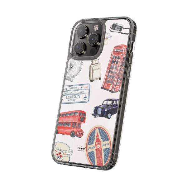 London-Themed Clear Phone Case - Travel Vibes and City Landmarks - Image 109