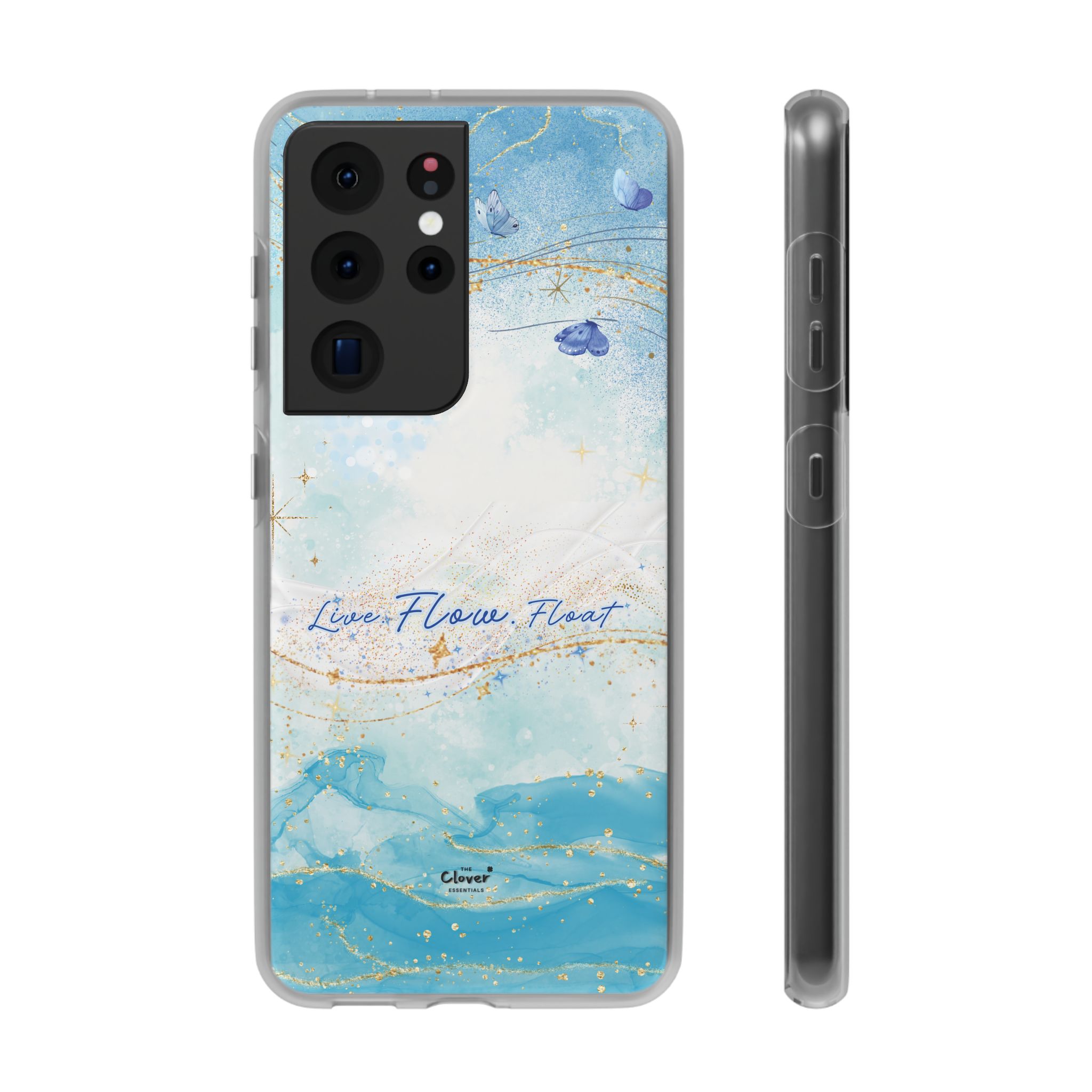 "Live. Flow. Float." — Serene Butterfly Flexi Phone Case - Image 108