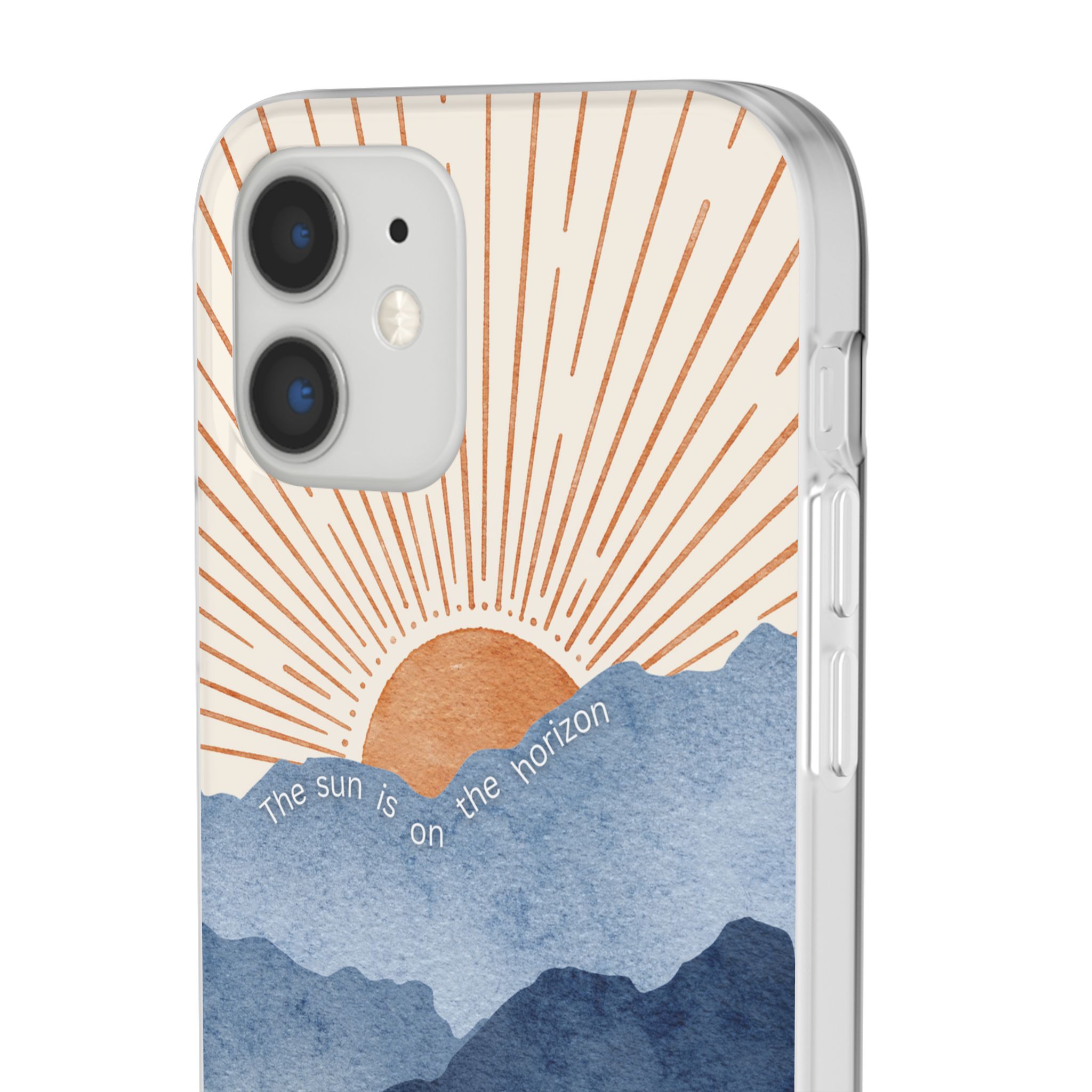 "The Sun is on the Horizon" – Sunrise Serenity Flexi Phone Case - Image 23