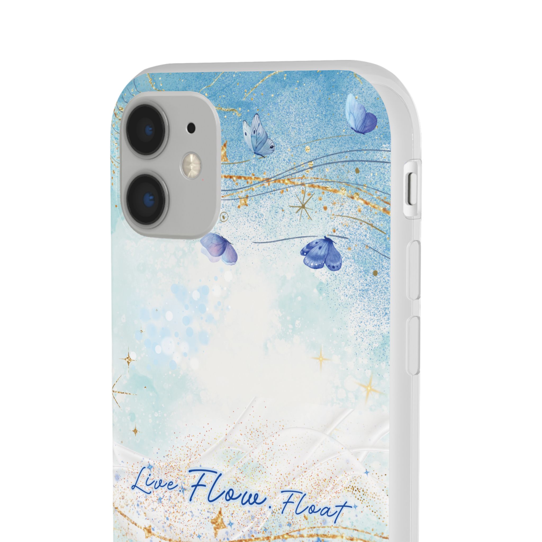 "Live. Flow. Float." — Serene Butterfly Flexi Phone Case - Image 47