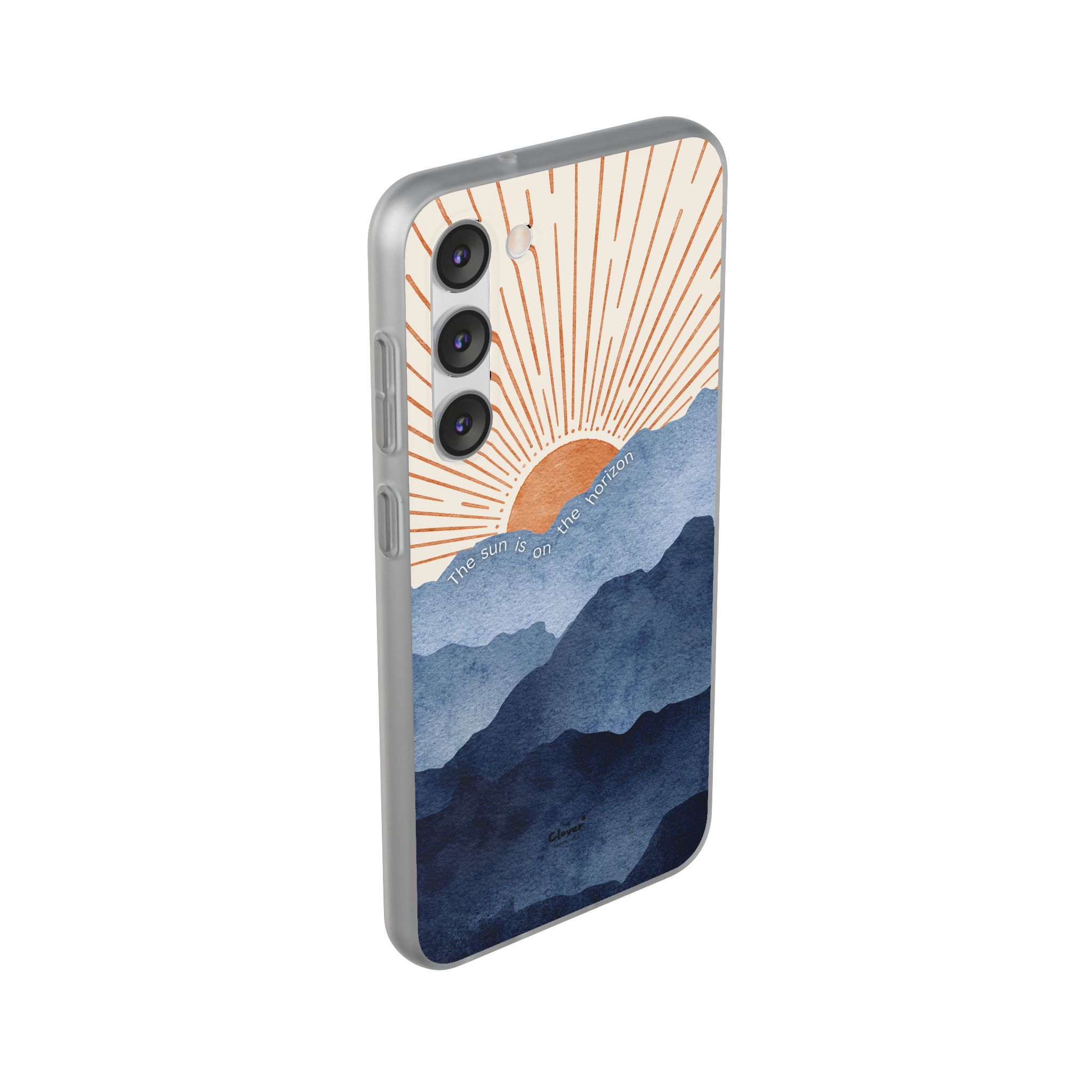 "The Sun is on the Horizon" – Sunrise Serenity Flexi Phone Case - Image 163