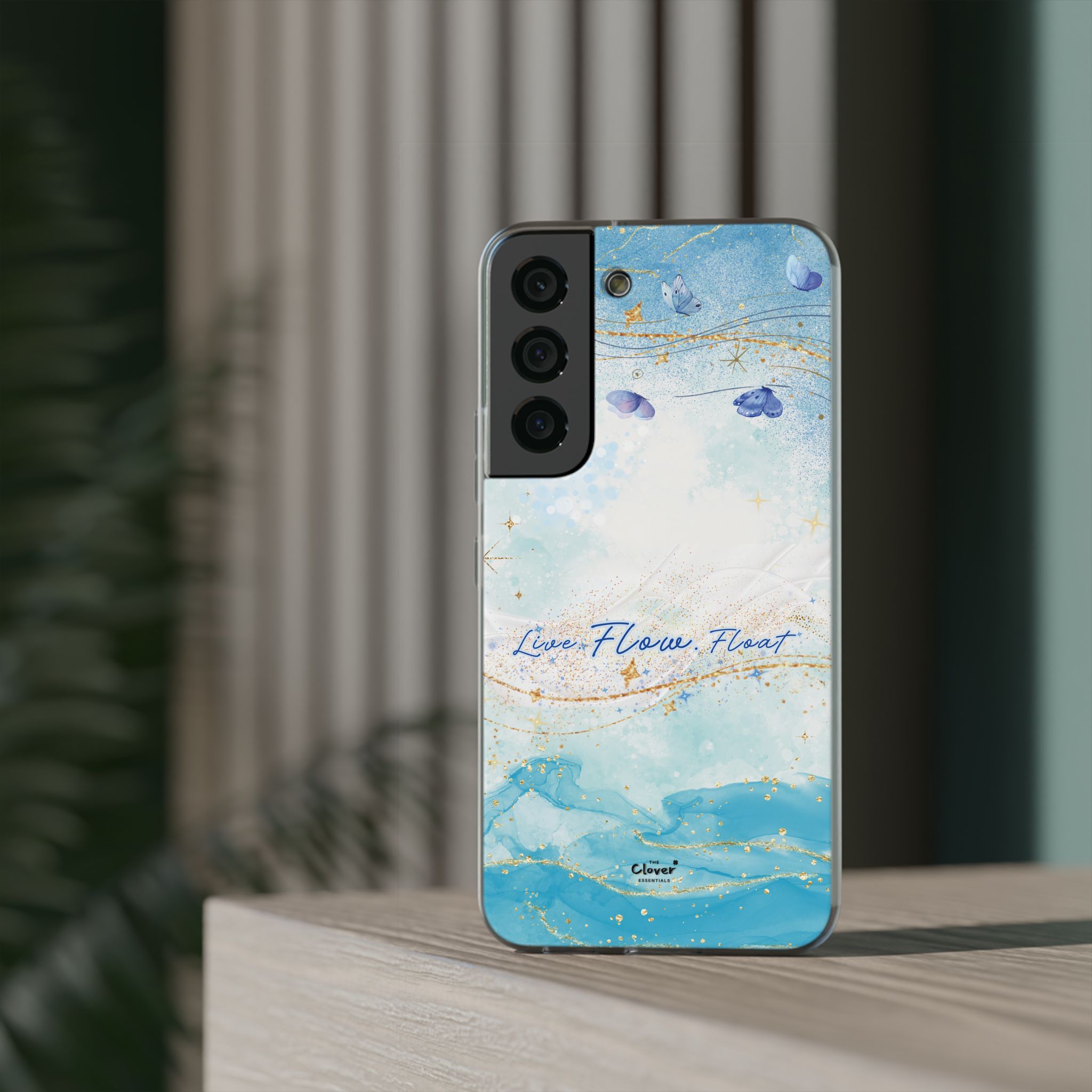 "Live. Flow. Float." — Serene Butterfly Flexi Phone Case - Image 137