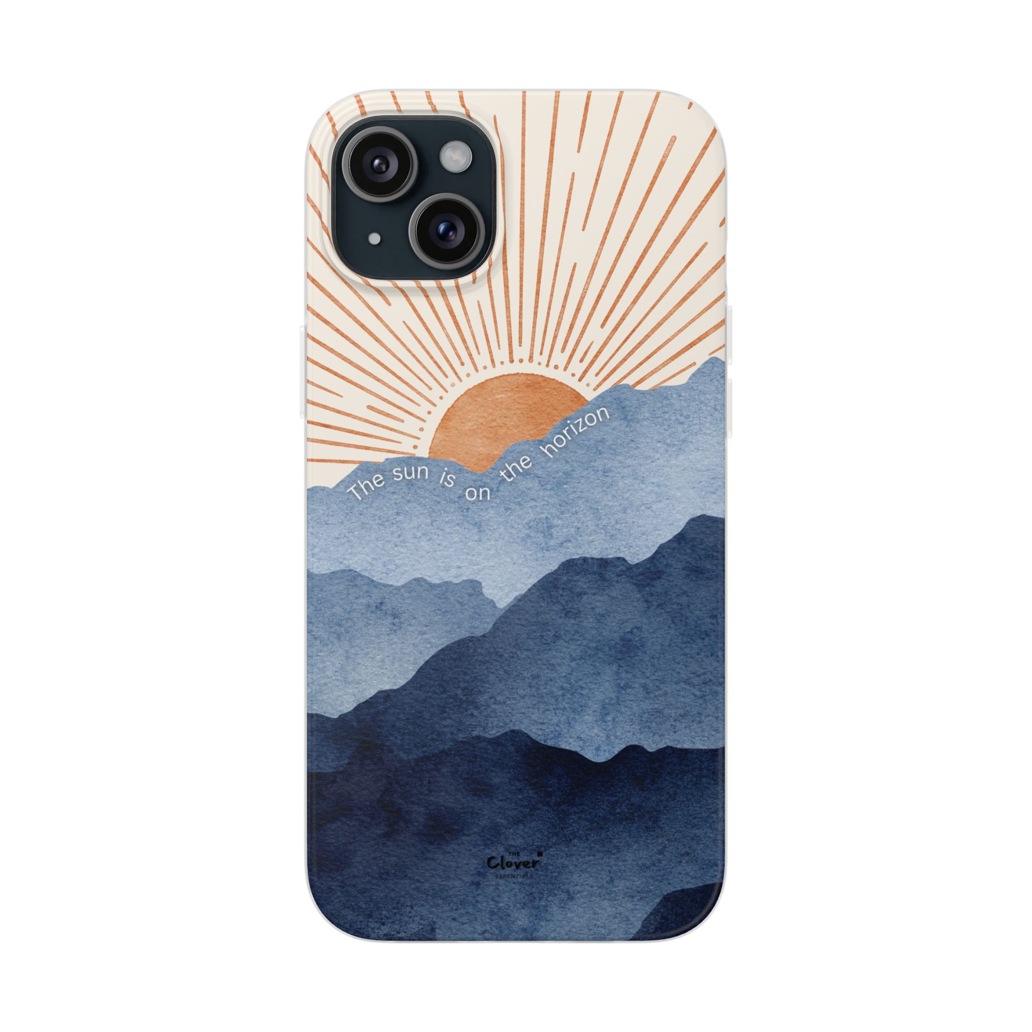 "The Sun is on the Horizon" – Sunrise Serenity Flexi Phone Case - Image 221