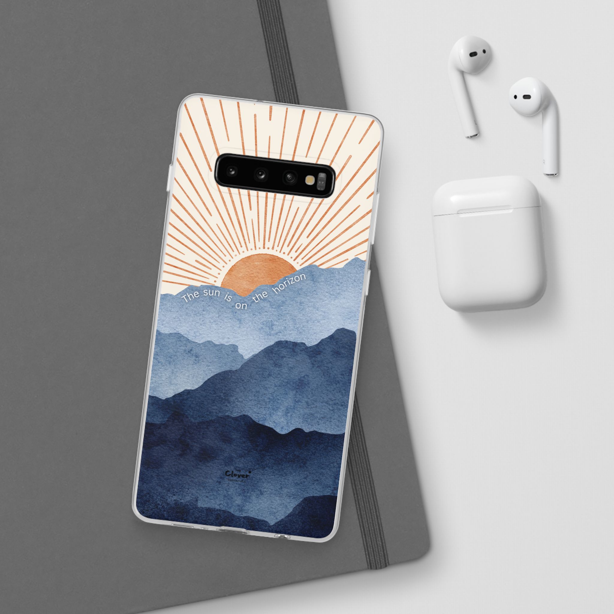 "The Sun is on the Horizon" – Sunrise Serenity Flexi Phone Case - Image 12
