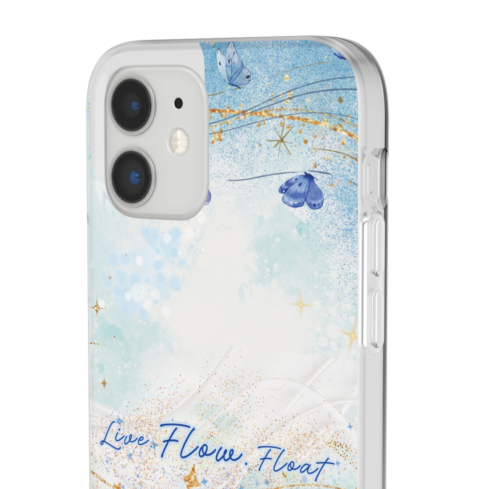 "Live. Flow. Float." — Serene Butterfly Flexi Phone Case - Image 35