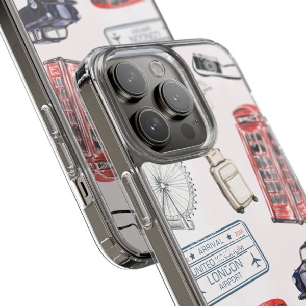 London-Themed Clear Phone Case - Travel Vibes and City Landmarks - Image 110
