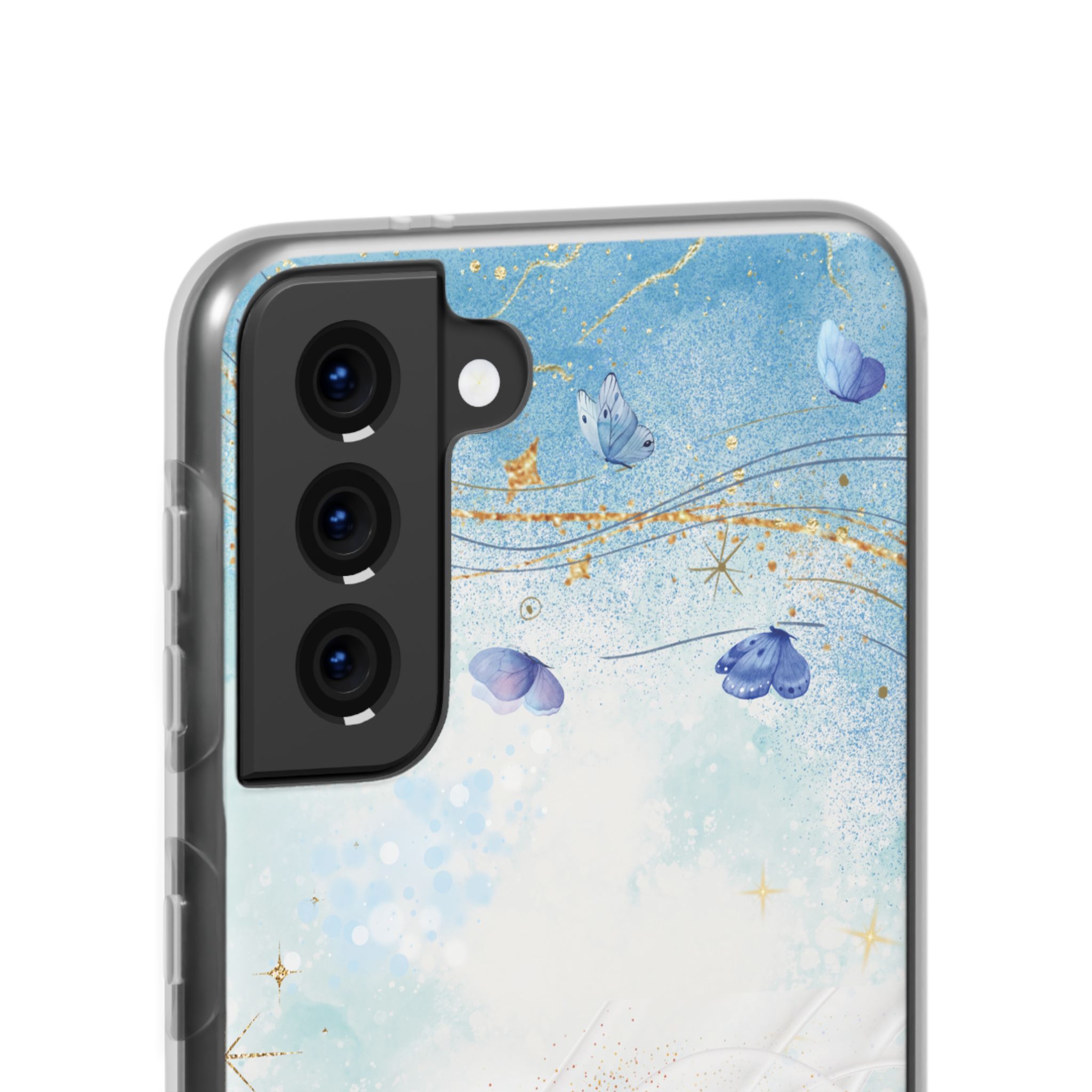 "Live. Flow. Float." — Serene Butterfly Flexi Phone Case - Image 116