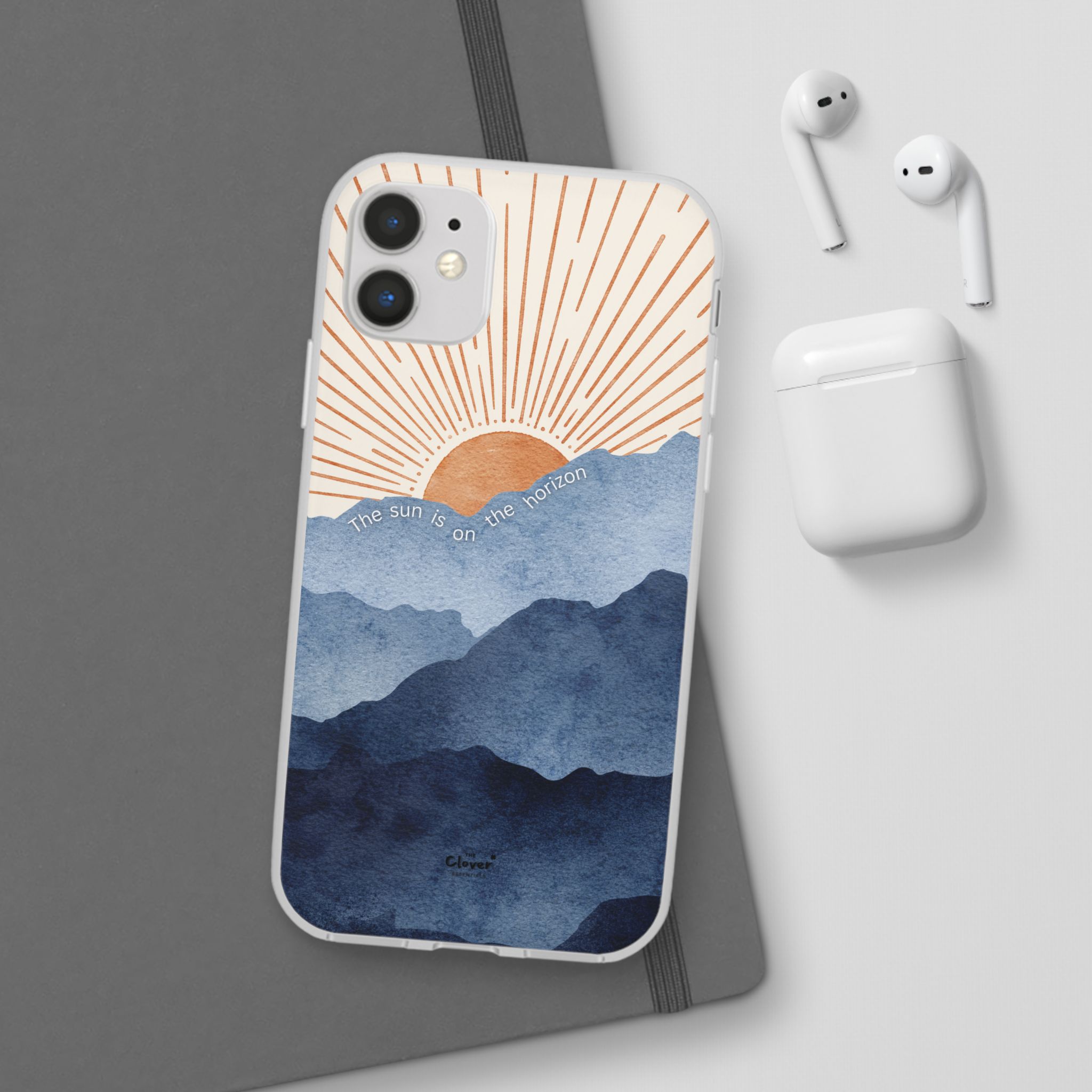 "The Sun is on the Horizon" – Sunrise Serenity Flexi Phone Case - Image 15