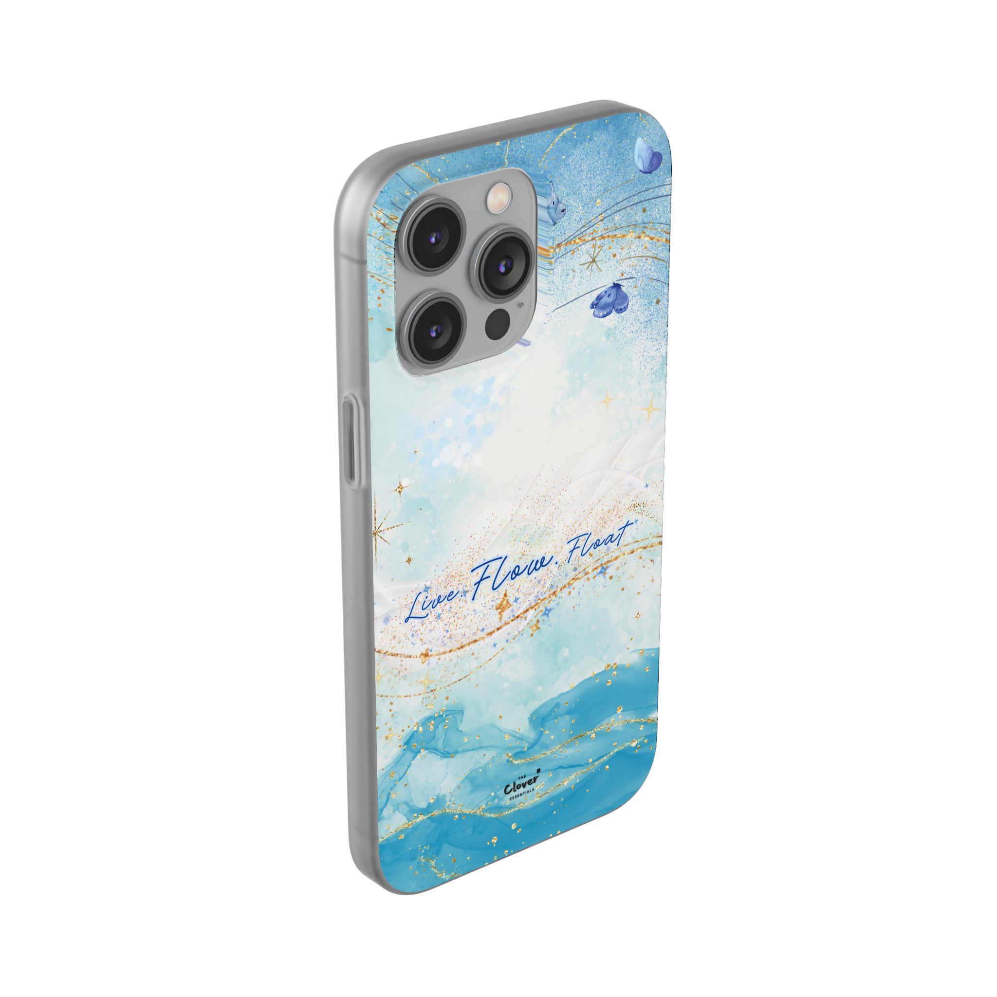 "Live. Flow. Float." — Serene Butterfly Flexi Phone Case - Image 158