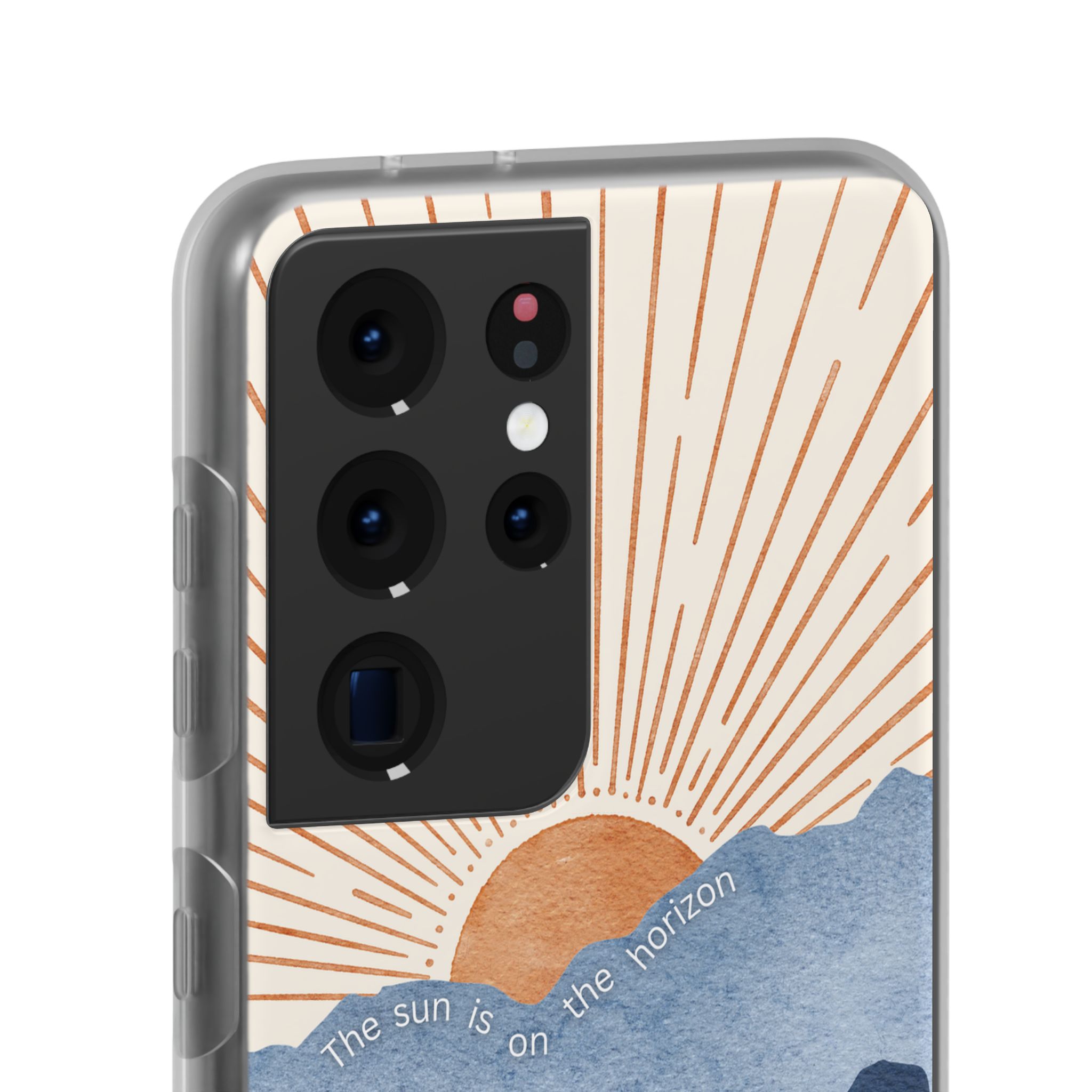 "The Sun is on the Horizon" – Sunrise Serenity Flexi Phone Case - Image 106
