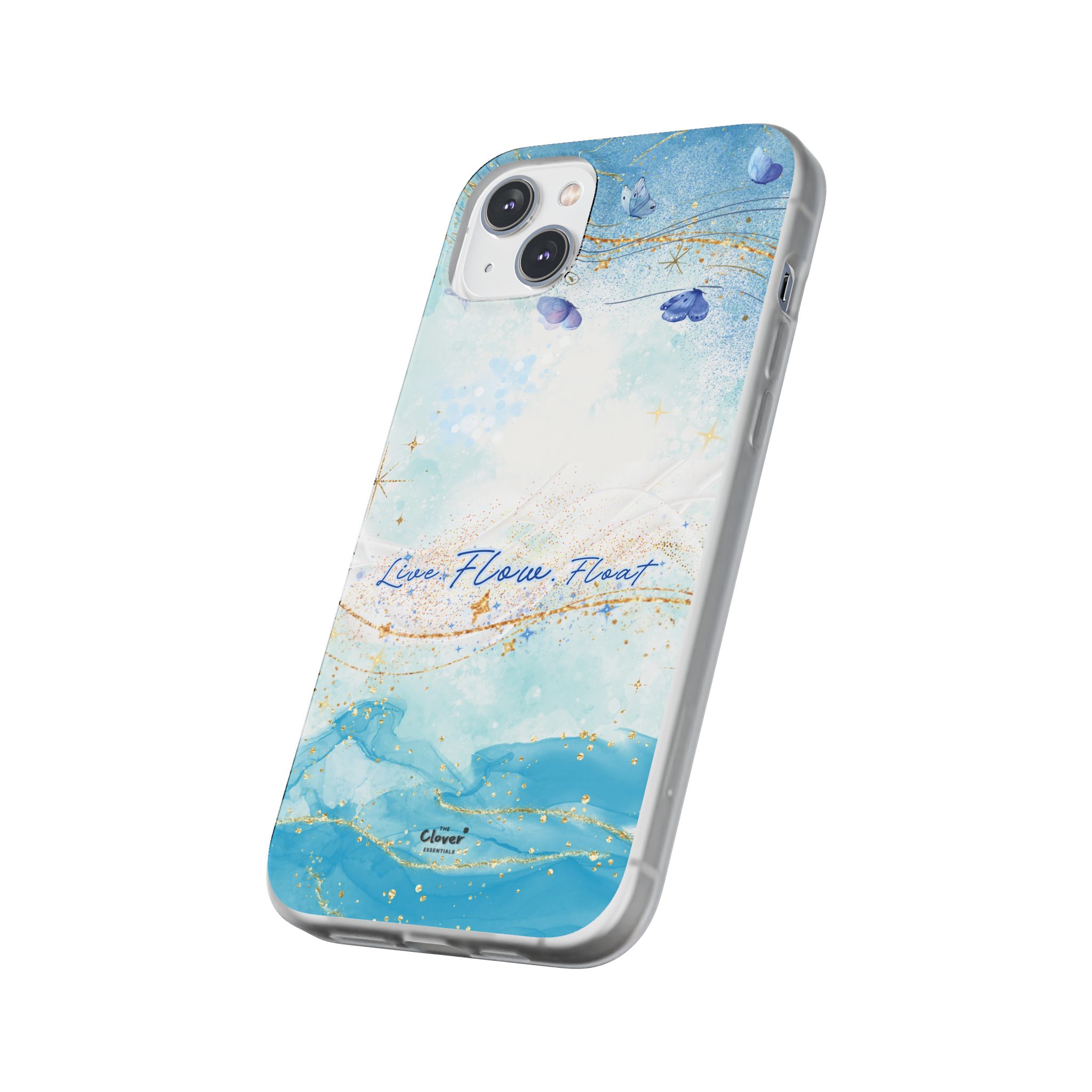 "Live. Flow. Float." — Serene Butterfly Flexi Phone Case - Image 183